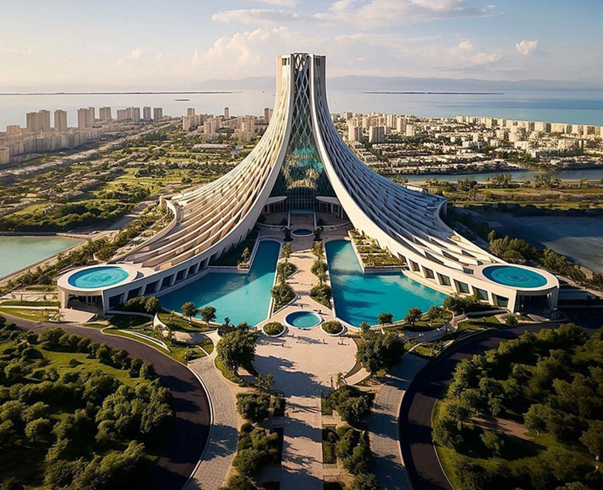 معماری هتل با الهام از برج آزادی