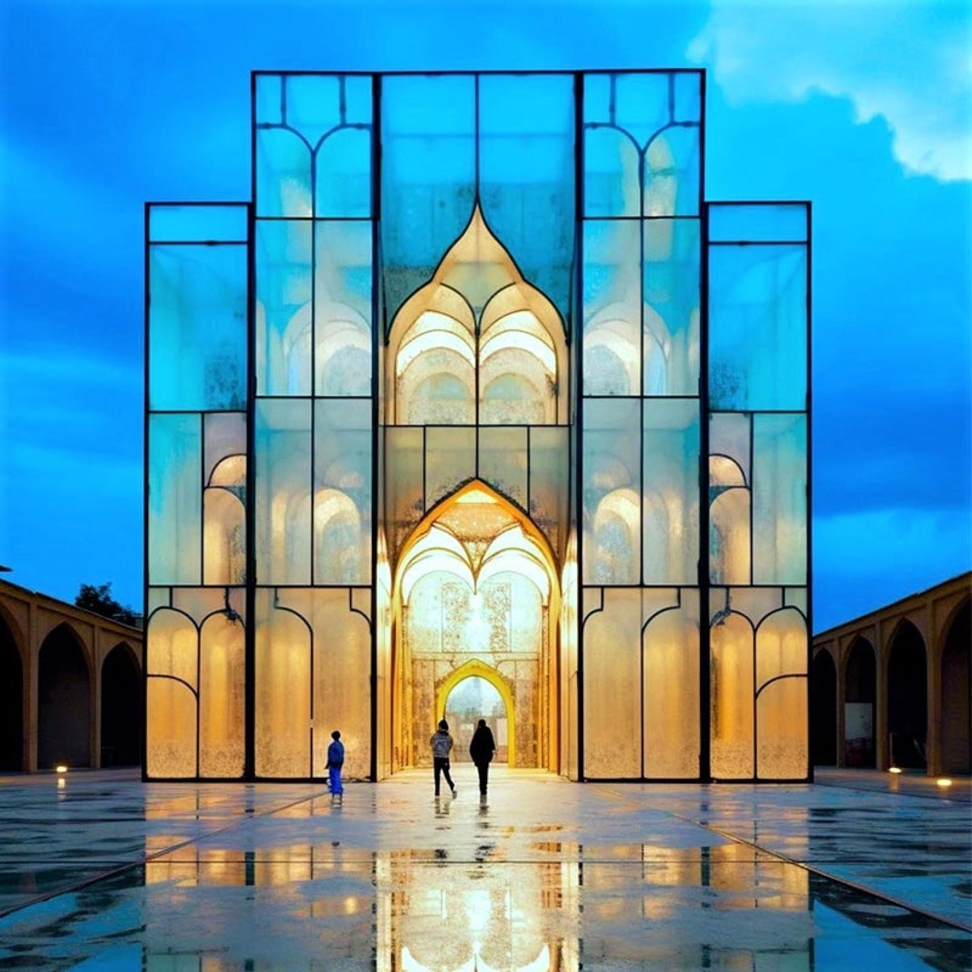 مسجد امیر چخماق با نمای شیشه ای