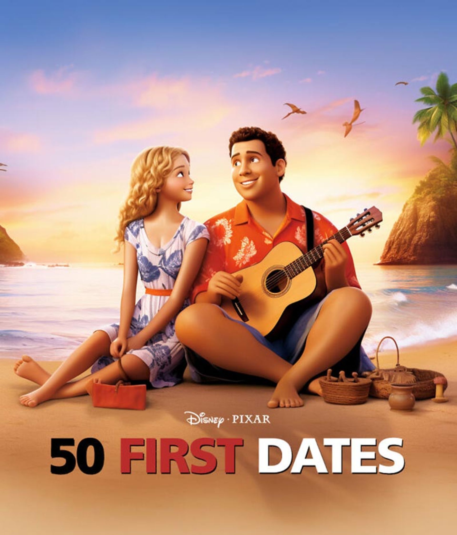 پوستر فیلم 50First Dates  به سبک پیکسار