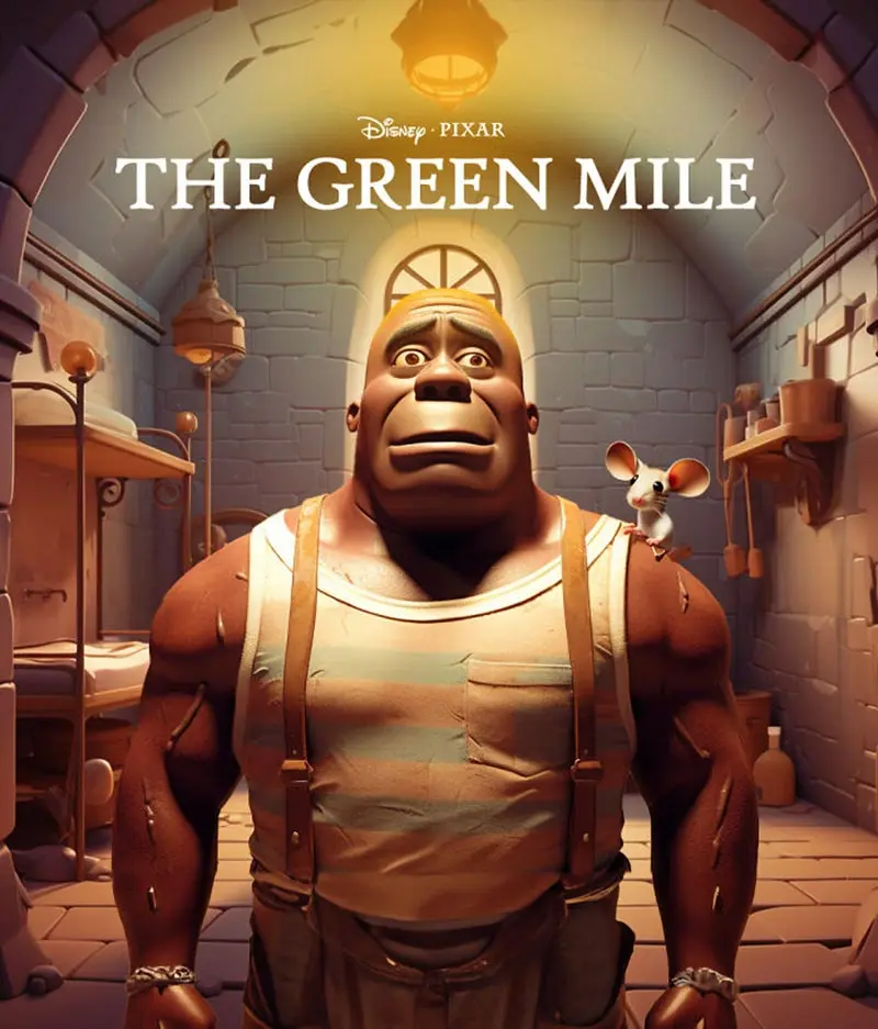 پوستر فیلم The Green Mile به سبک پیکسار