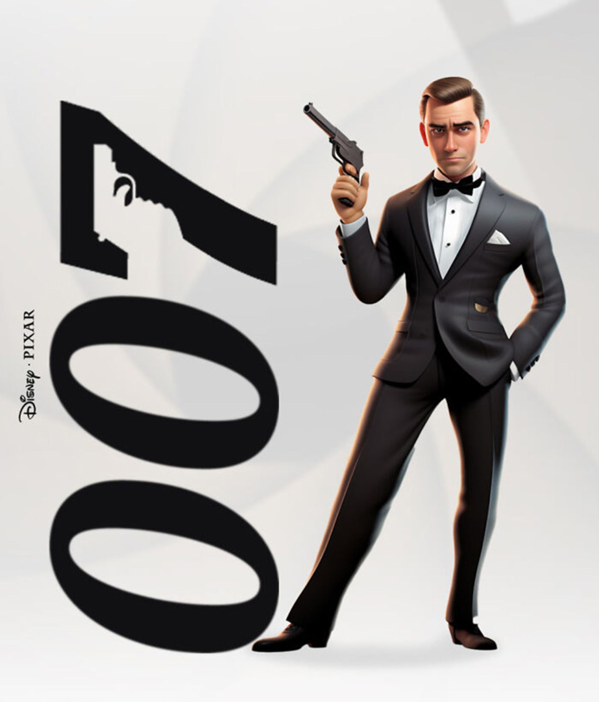 پوستر فیلم James Bond به سبک پیکسار