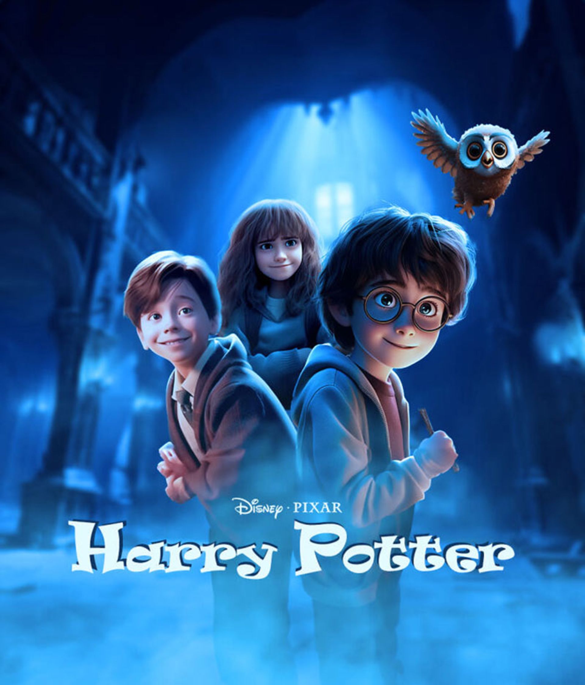 طراحی پوستر فیلم Harry Potter به سبک پیکسار