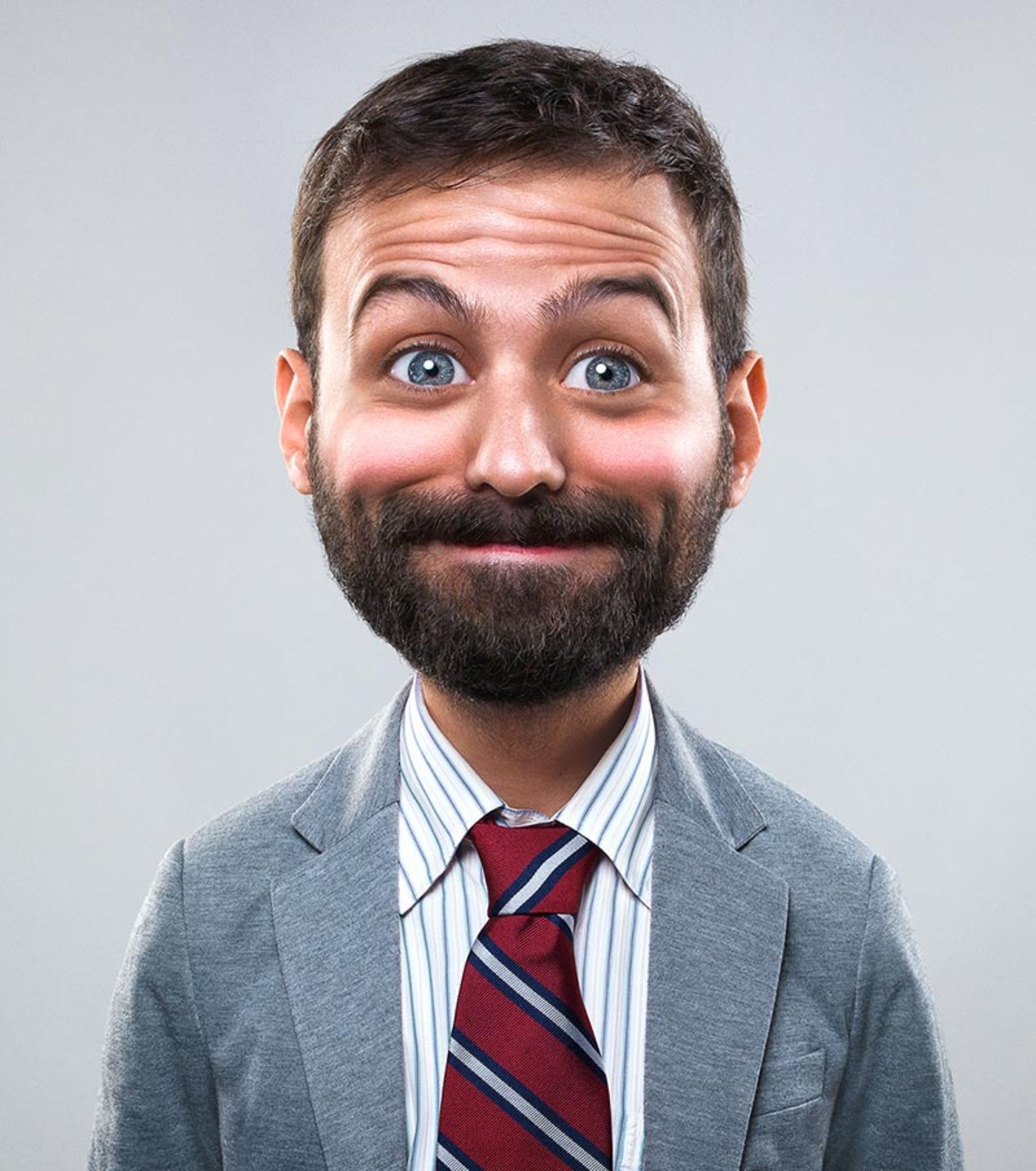 مرد هیجان زده در لباس کودک؛  اثر Cristian Girotto