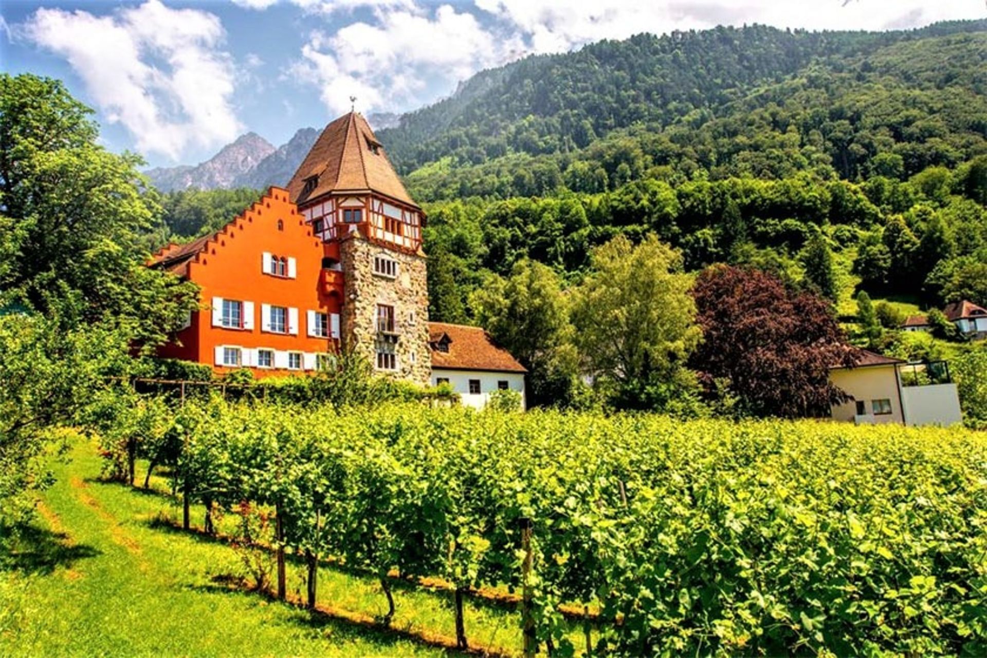 منطقه سرسبزی در لیختن اشتاین،‌منبع عکس: thecrazytourist.com،‌عکاس: ناشناس