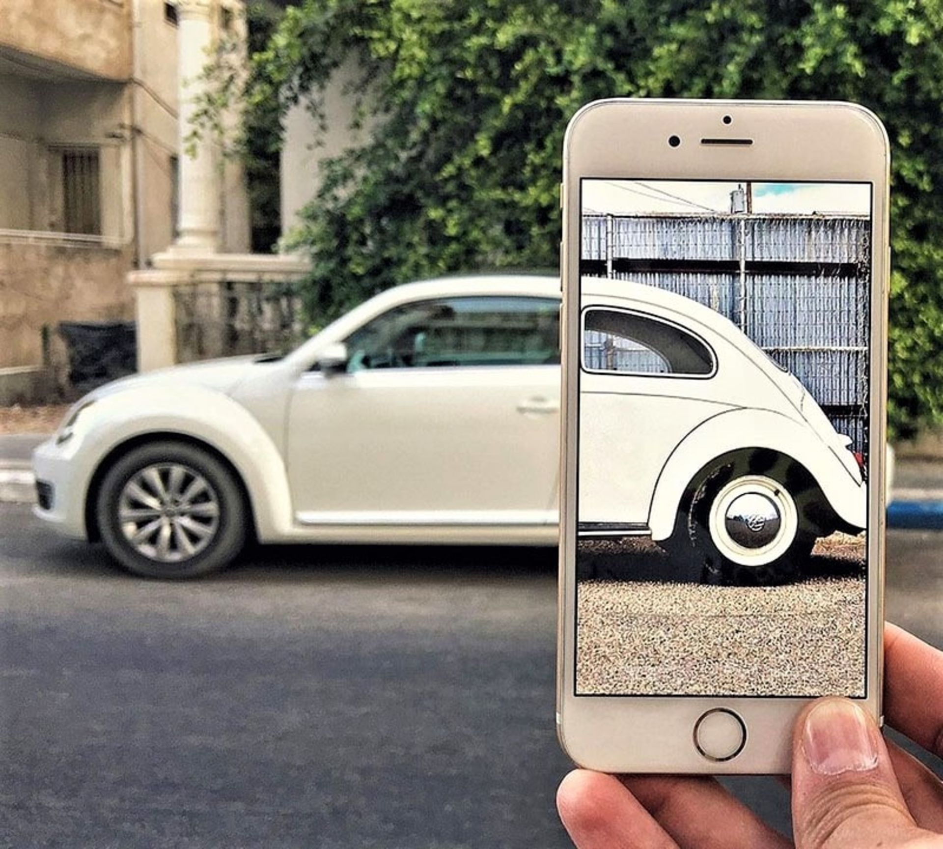 تلفیق عکس ژیان با خودروی واقعی