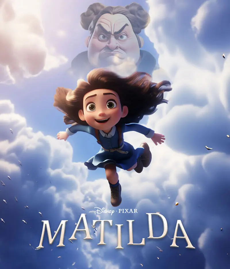 طراحی پوستر فیلم Matilda به سبک پیکسار