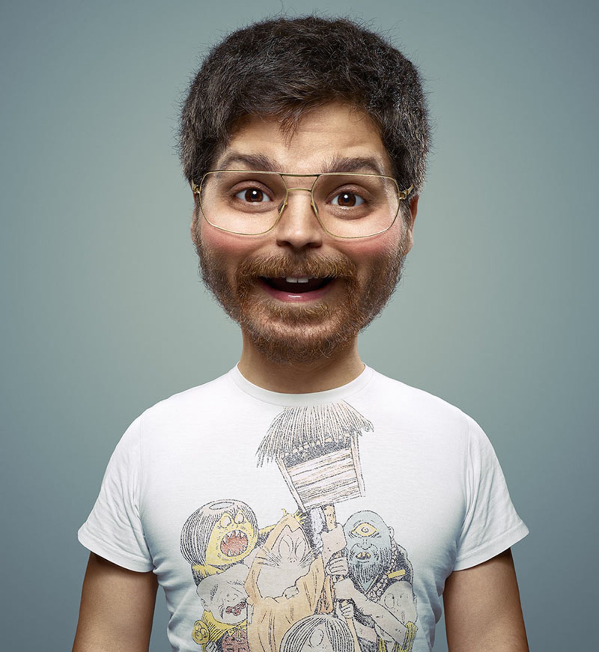 مرد خوشحال در لباس کودک؛  اثر Cristian Girotto