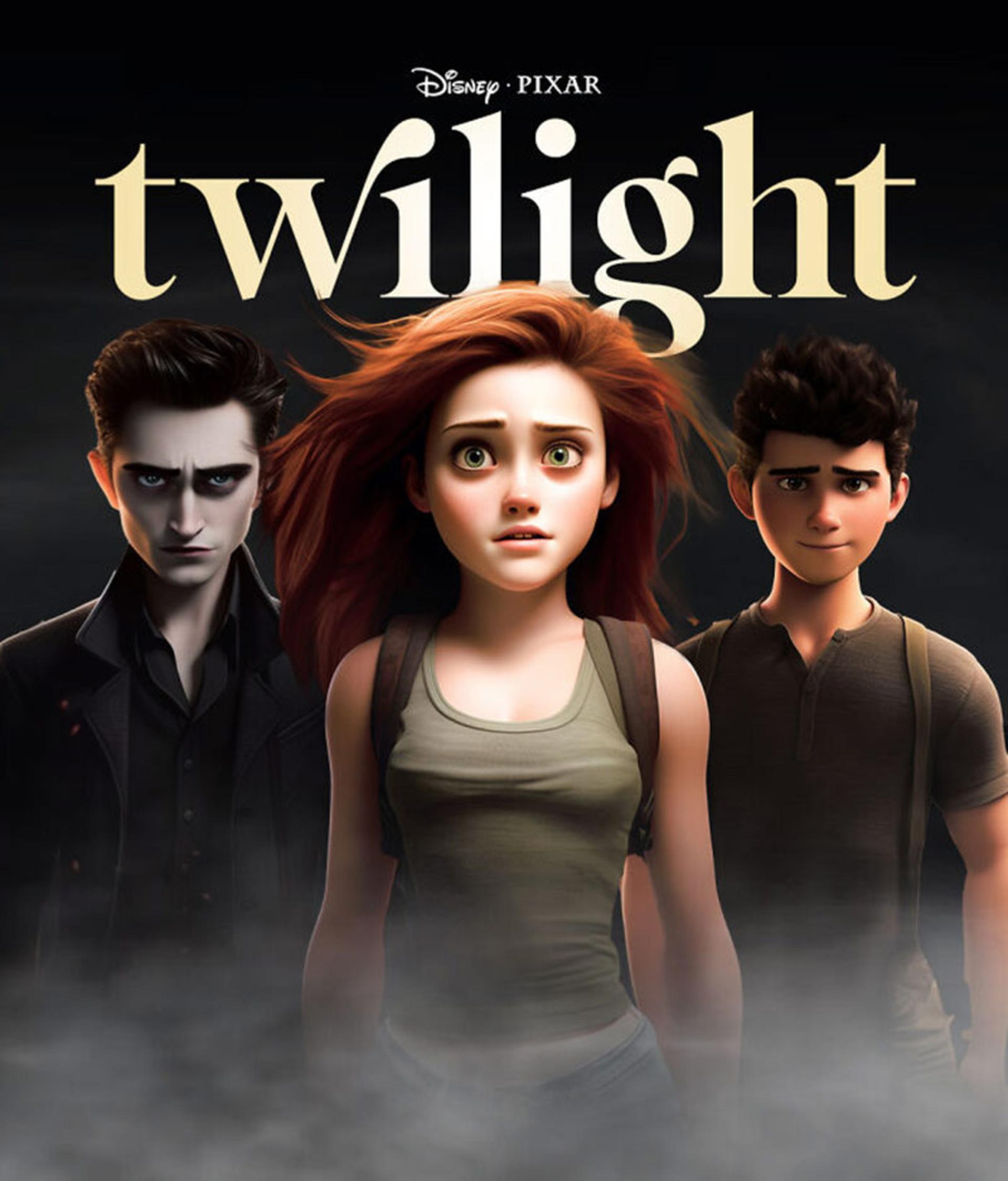 پوستر فیلم Twilight به سبک پیکسار