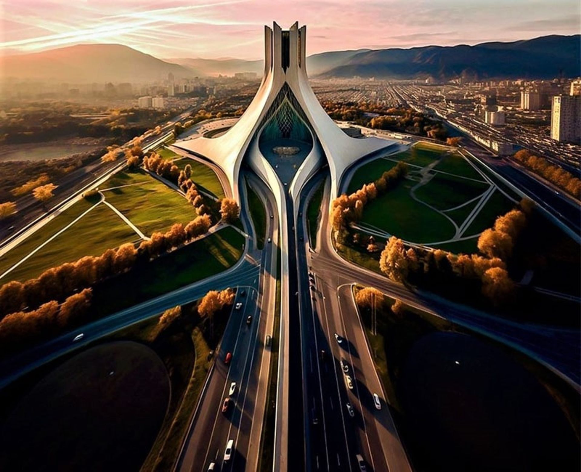 طراحی جدید از برج آزادی با هوش مصنوعی