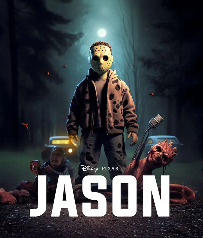 طراحی شخصیت Jason Voorhees به سبک پیکسار