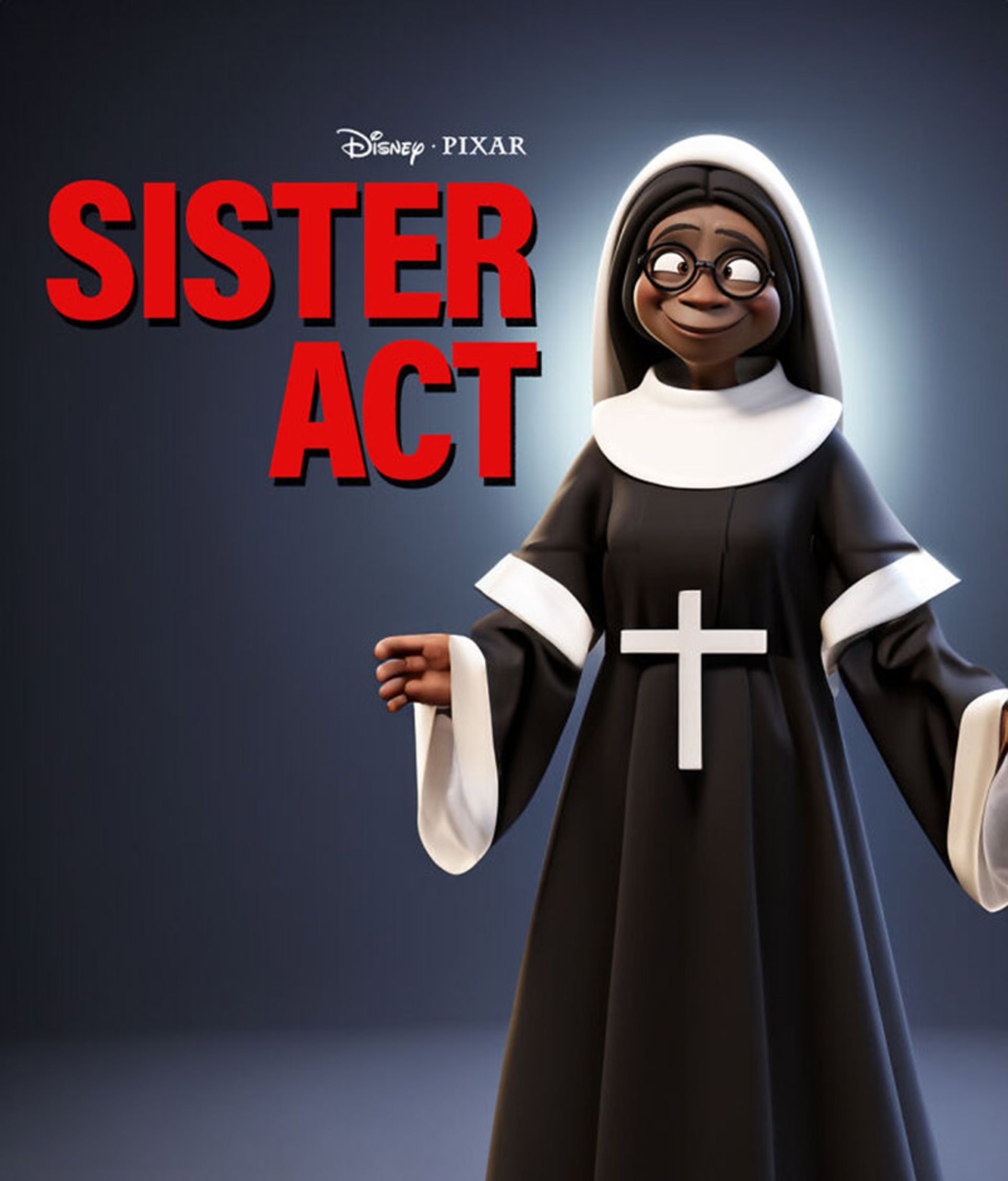 پوستر فیلم Sister Act به سبک پیکسار