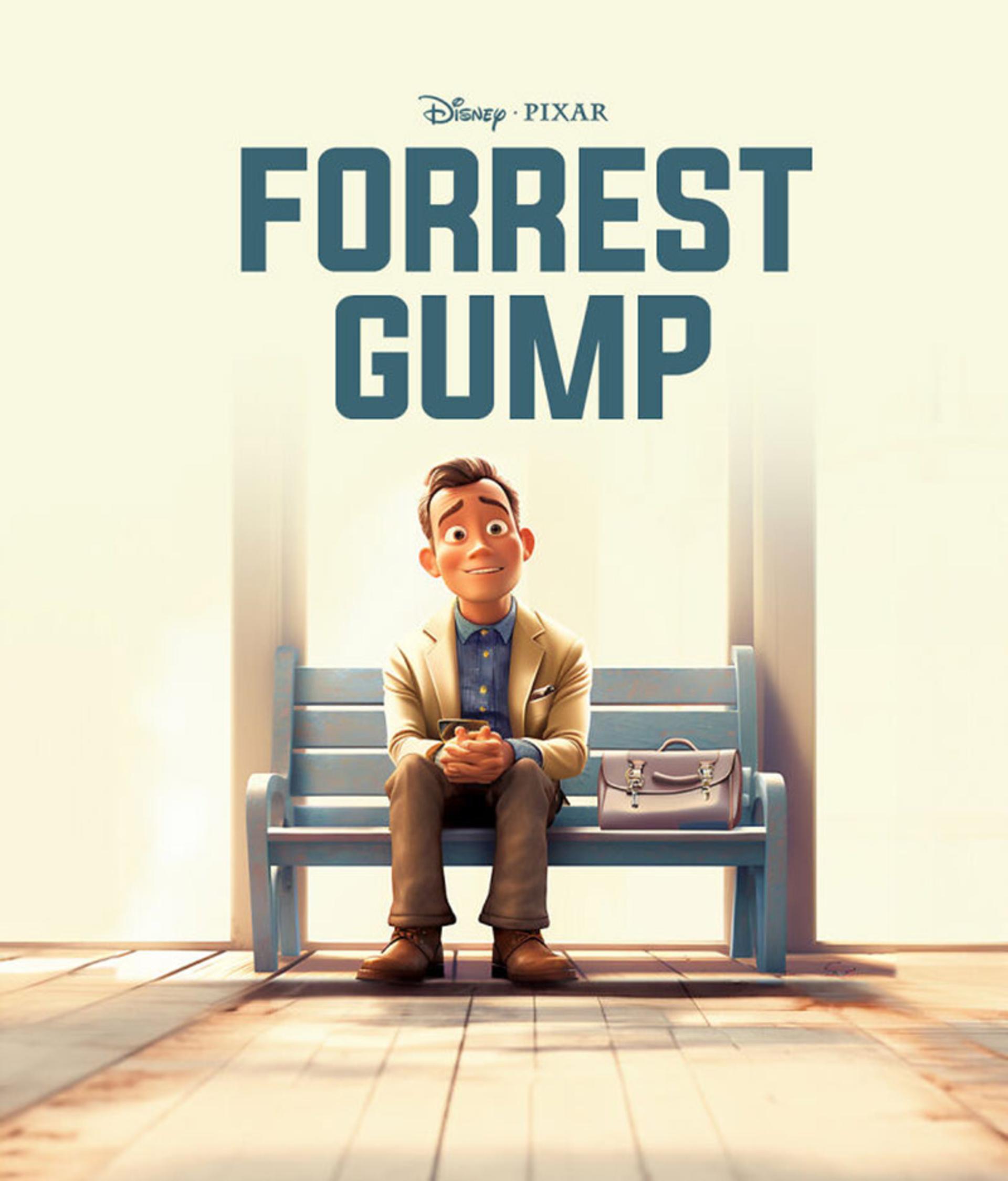 طراحی پوستر فیلم Forrest Gump به سبک پیکسار