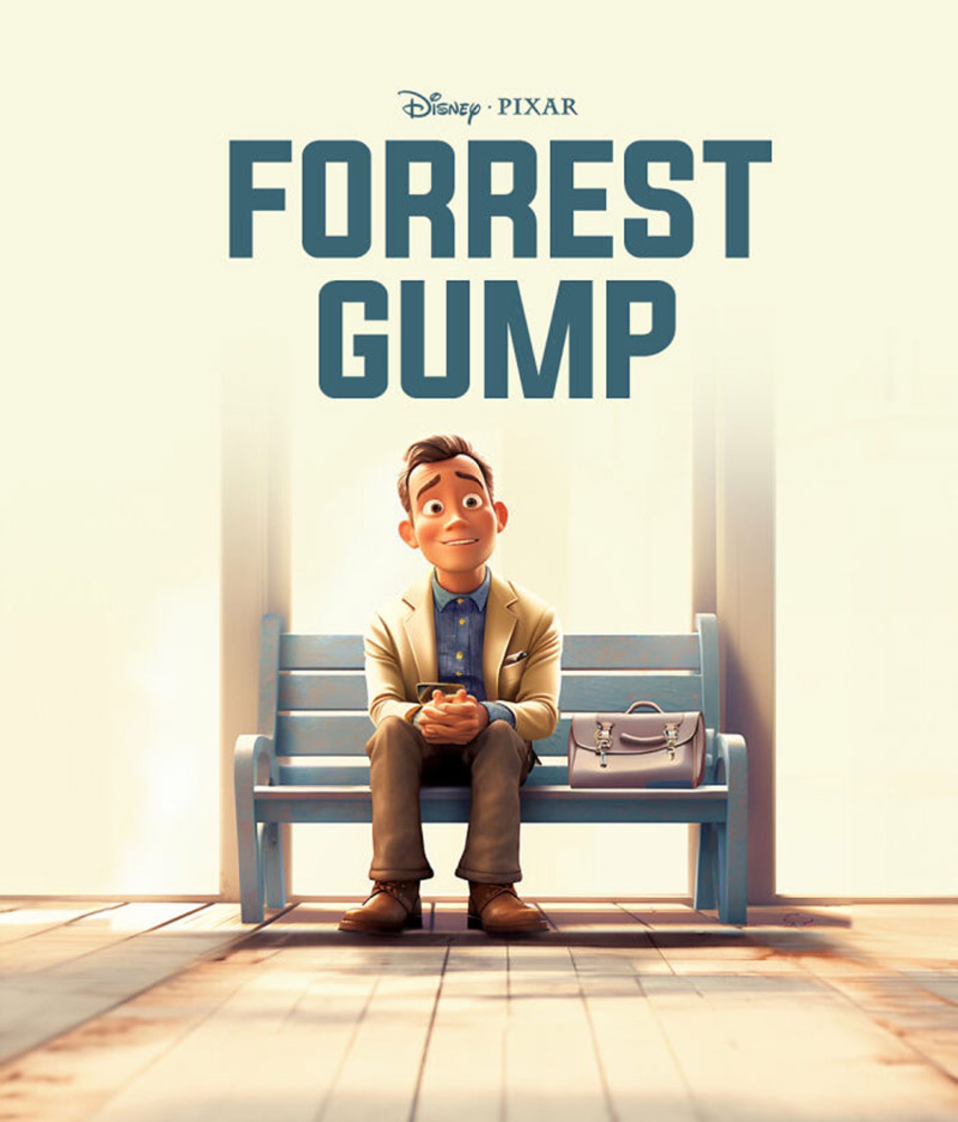 طراحی پوستر فیلم Forrest Gump به سبک پیکسار