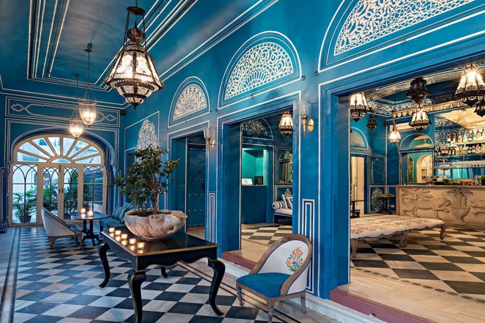 رستوران پالادیو هتل ناراین نیواس پالاس، منبع: hotelnarainniwas.com