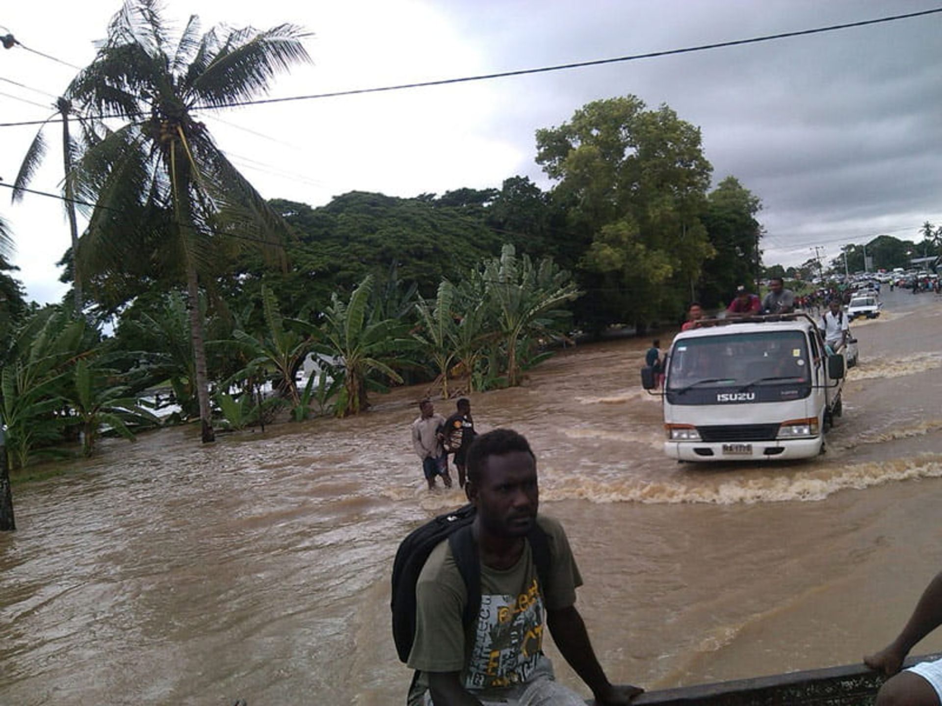 سیل جزایر سلیمان؛ منبع عکس: Pasifika Environews، عکاس: نامشخص