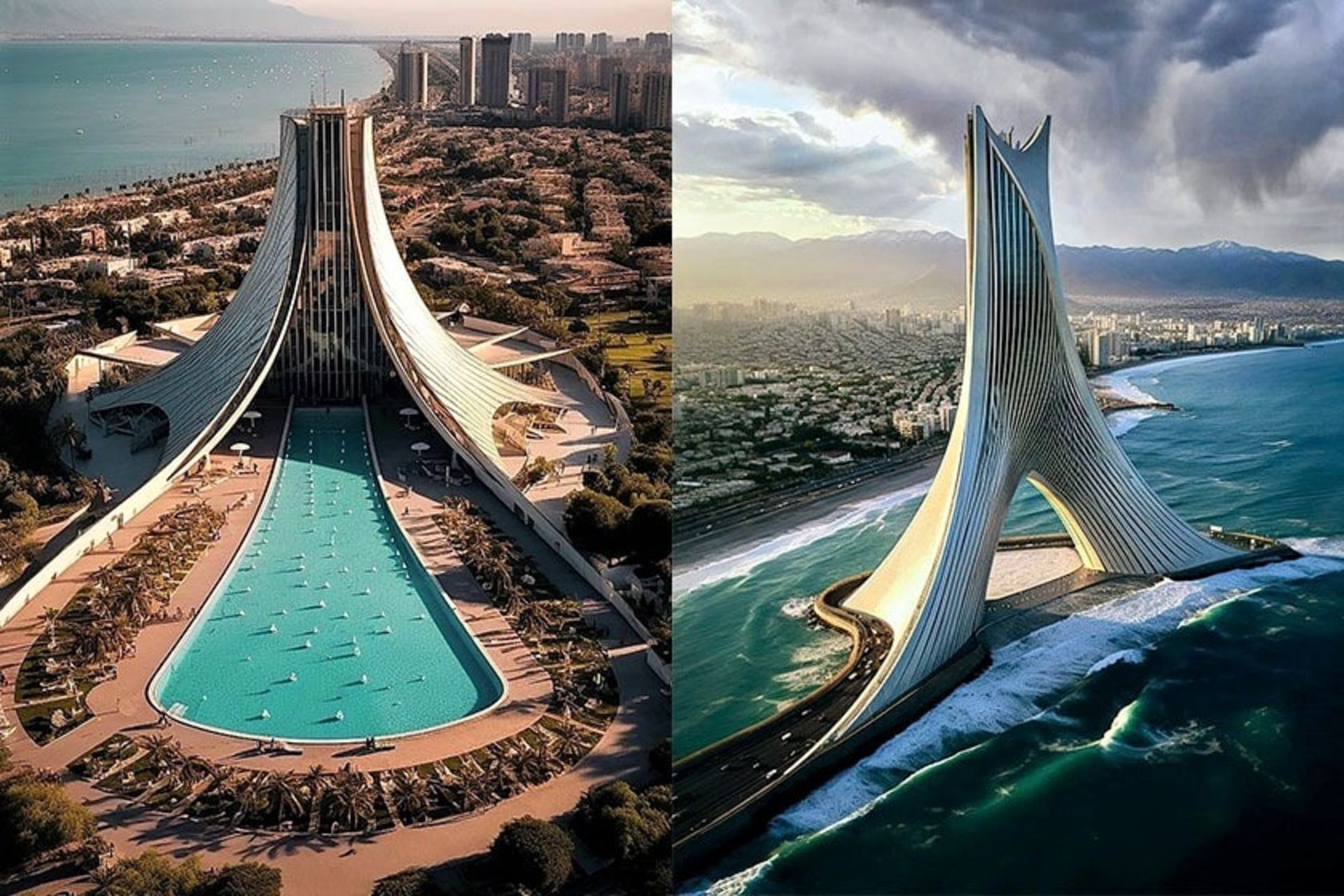 تصاویر برج آزادی با هوش مصنوعی