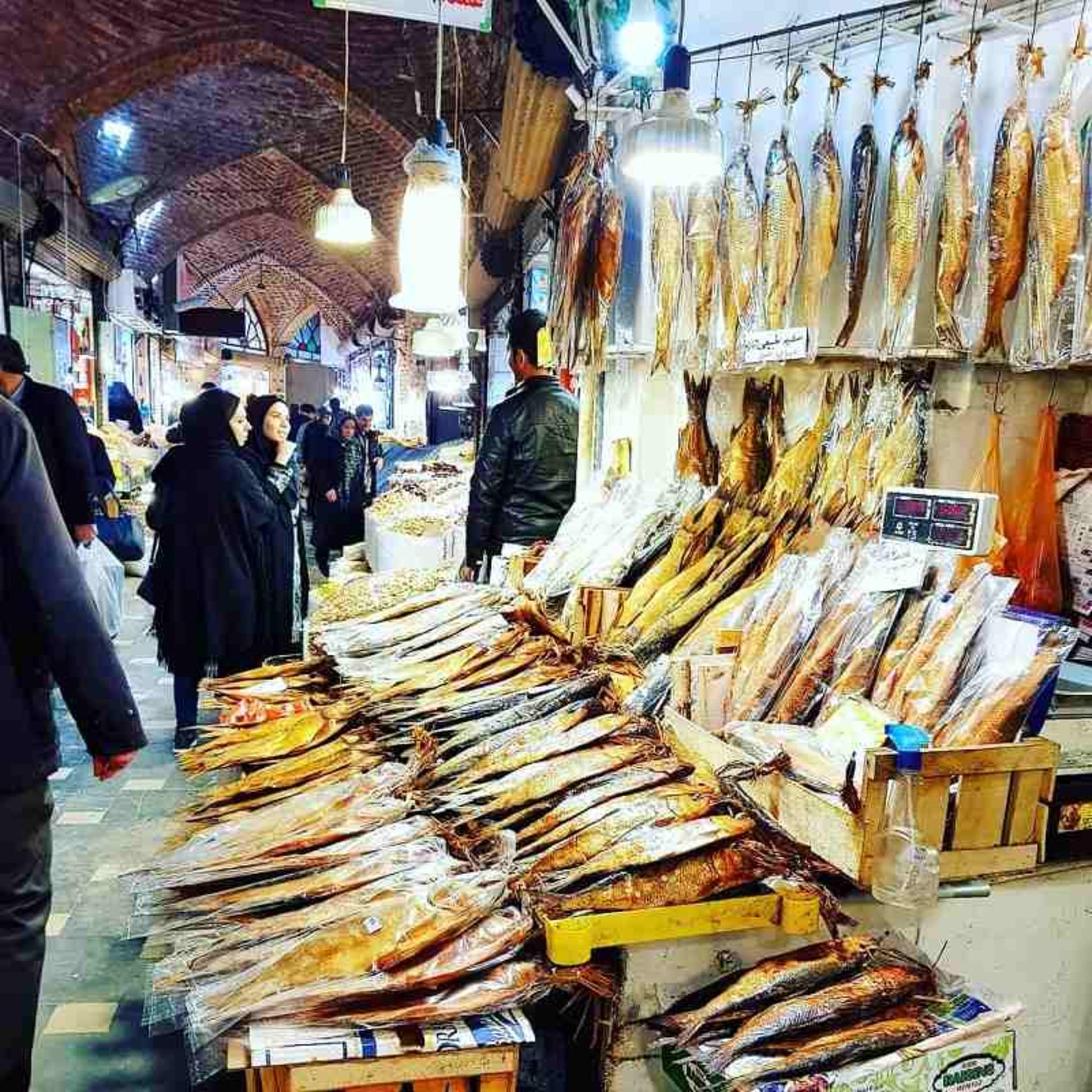 قسمت ماهی فروشان بازار تاریخی اردبیل؛ منبع عکس: گوگل مپ؛ عکاس: Davood Jafari