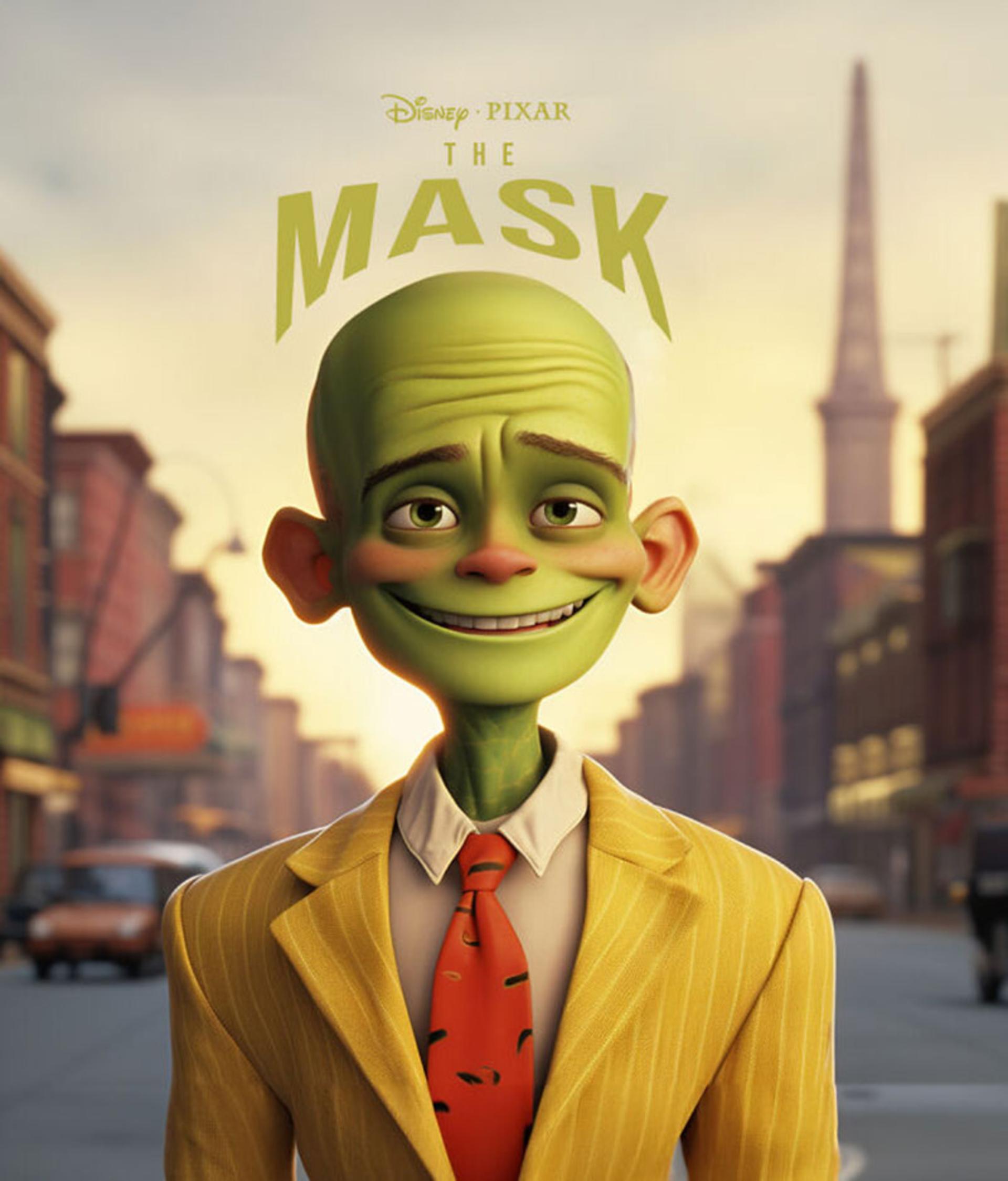 پوستر فیلم The Mask به سبک پیکسار