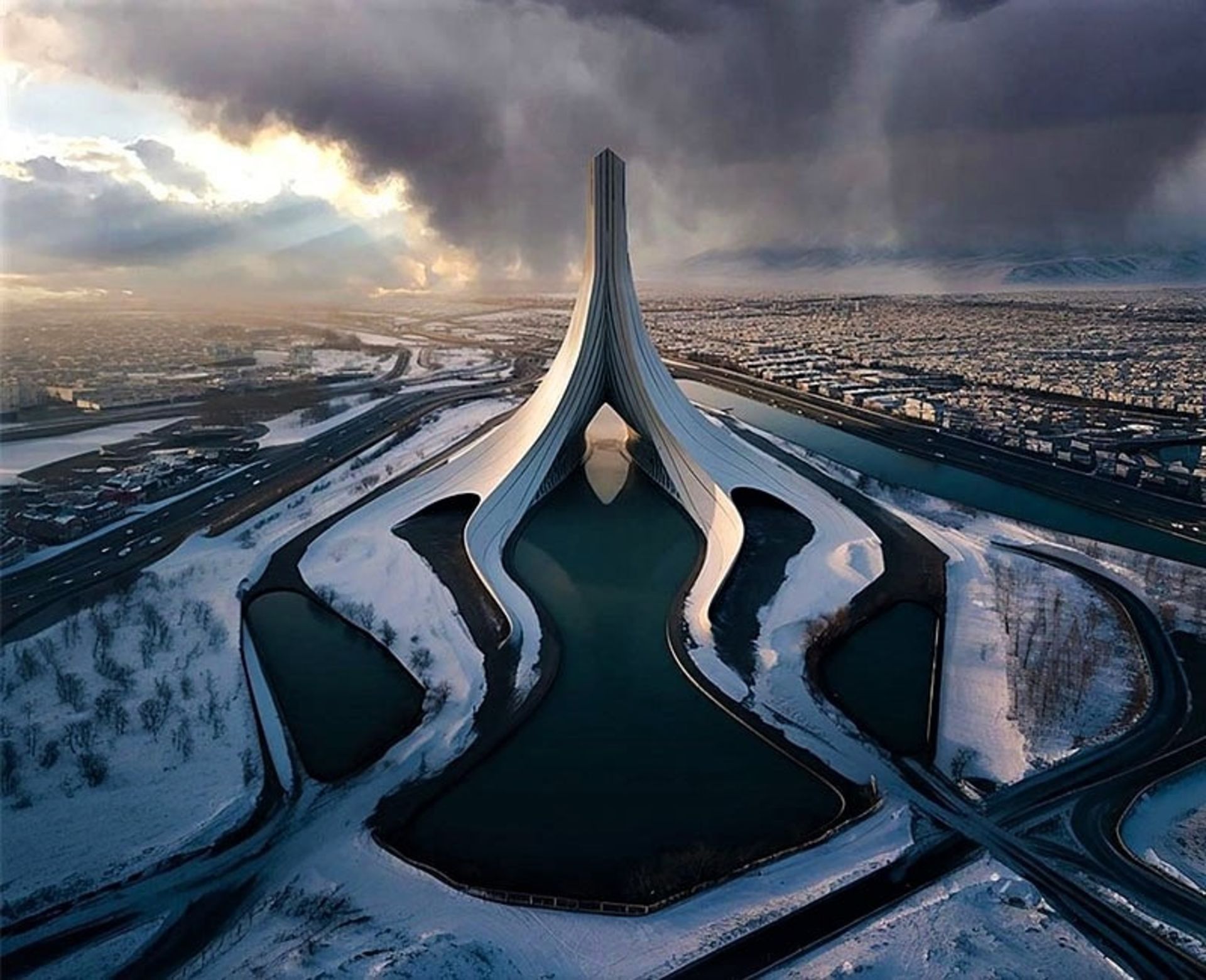 طرحی متفاوت از برج آزادی 