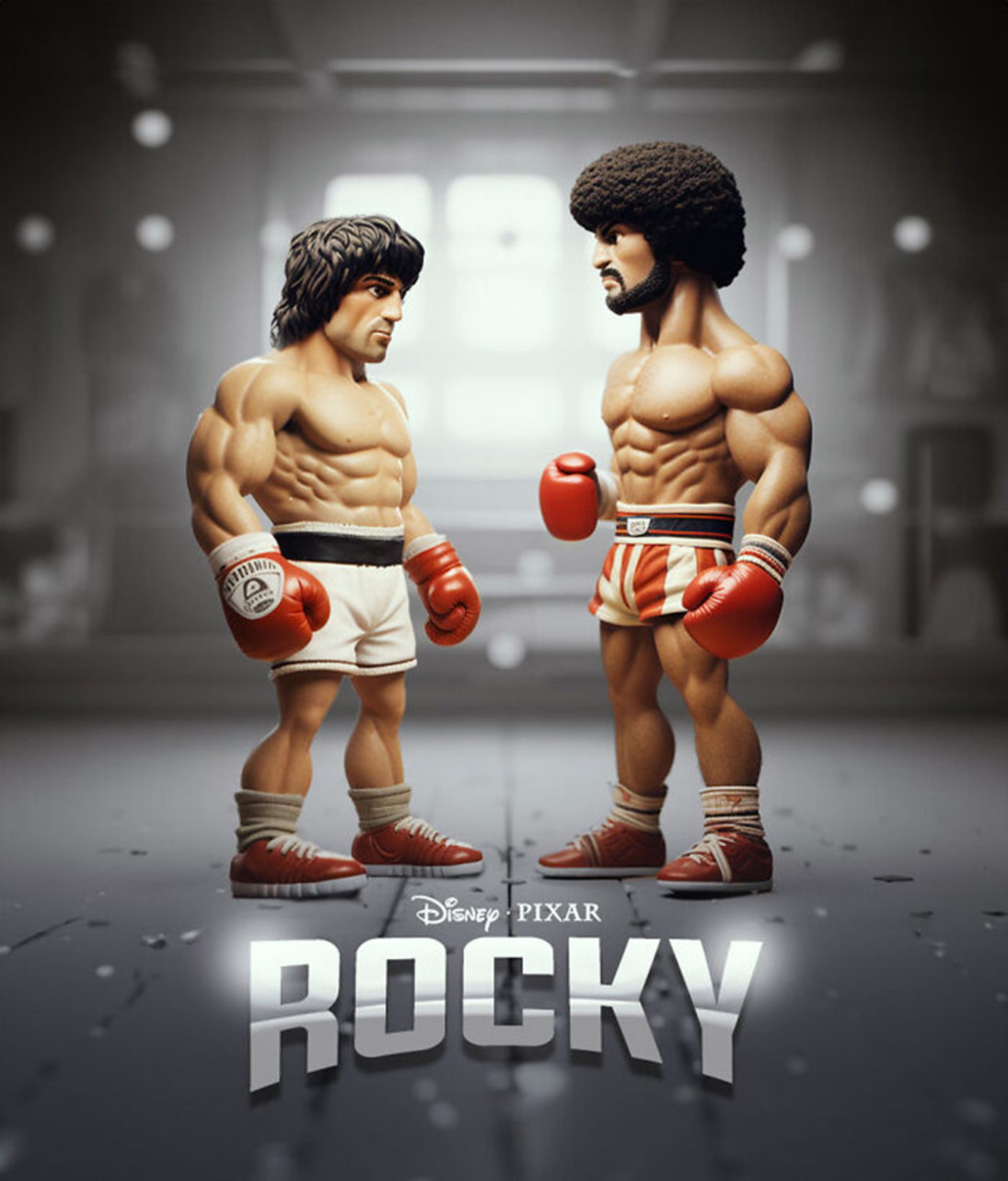 پوستر فیلم Rocky  به سبک پیکسار