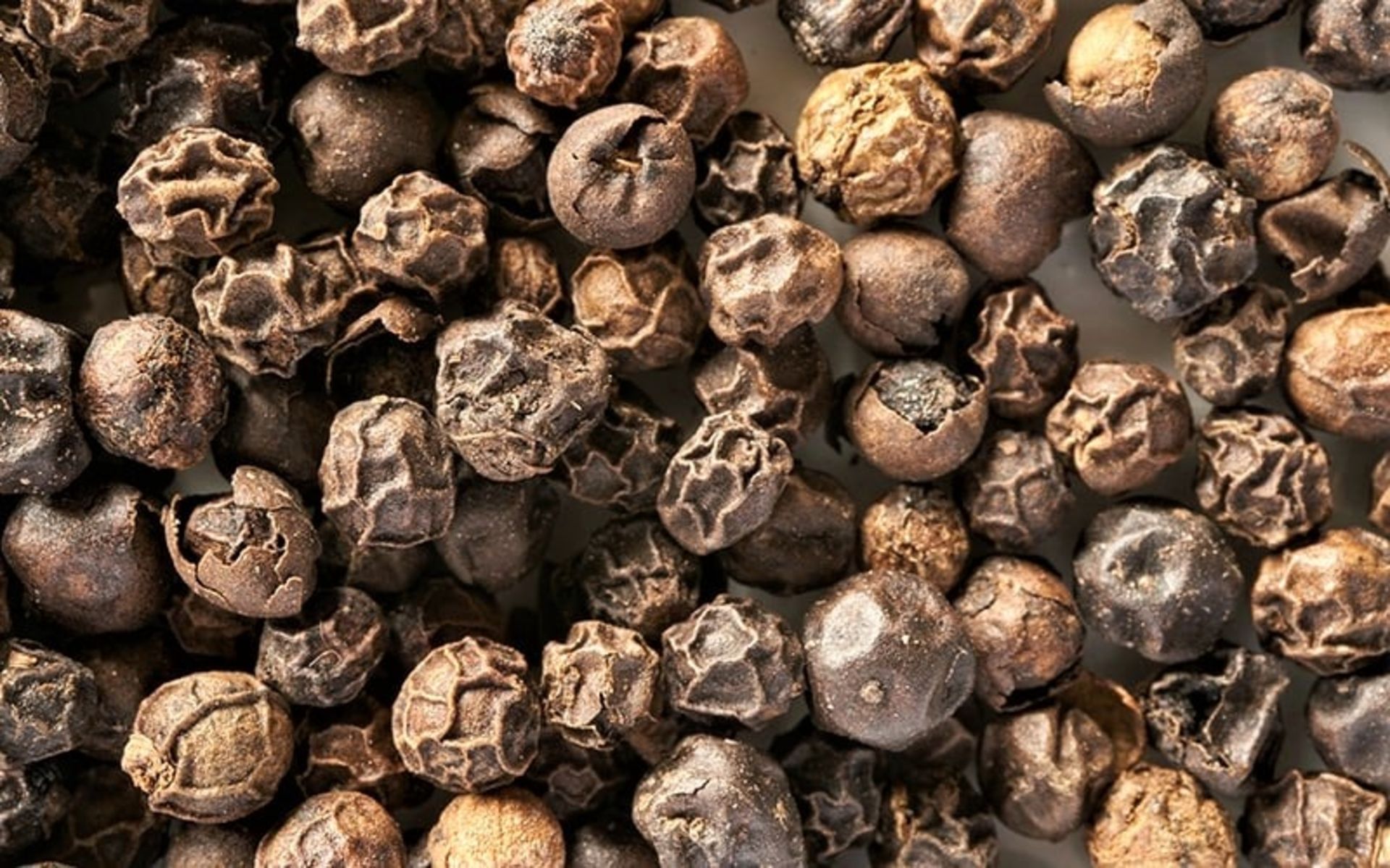 دانه‌های فلفل سیاه از نمای نزدیک