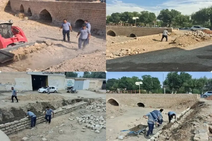ساماندهی پل ثبت جهانی شده شوشتر