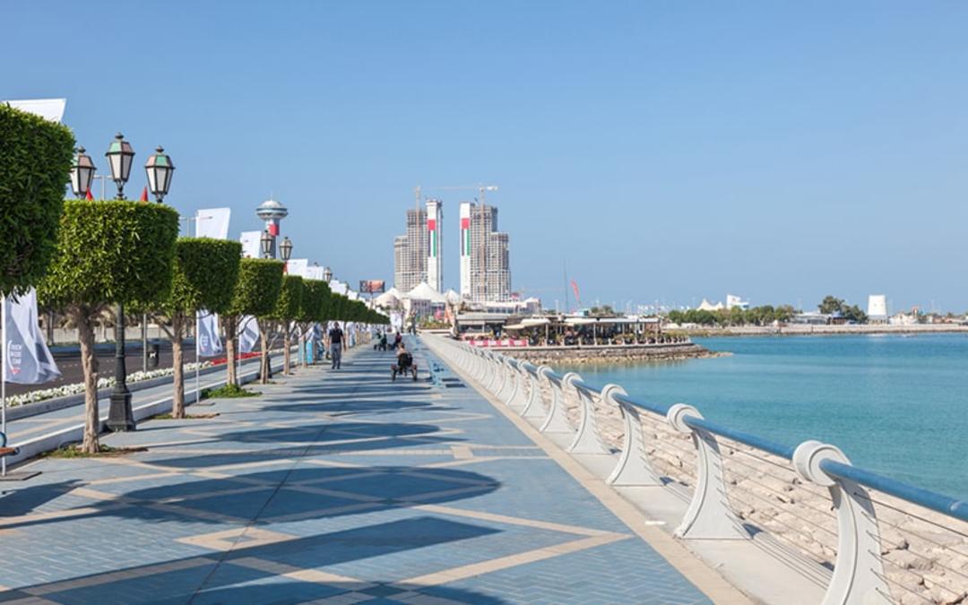 کورنیش ابوظبی، منبع عکس: expatwoman.com، عکاس: ناشناس