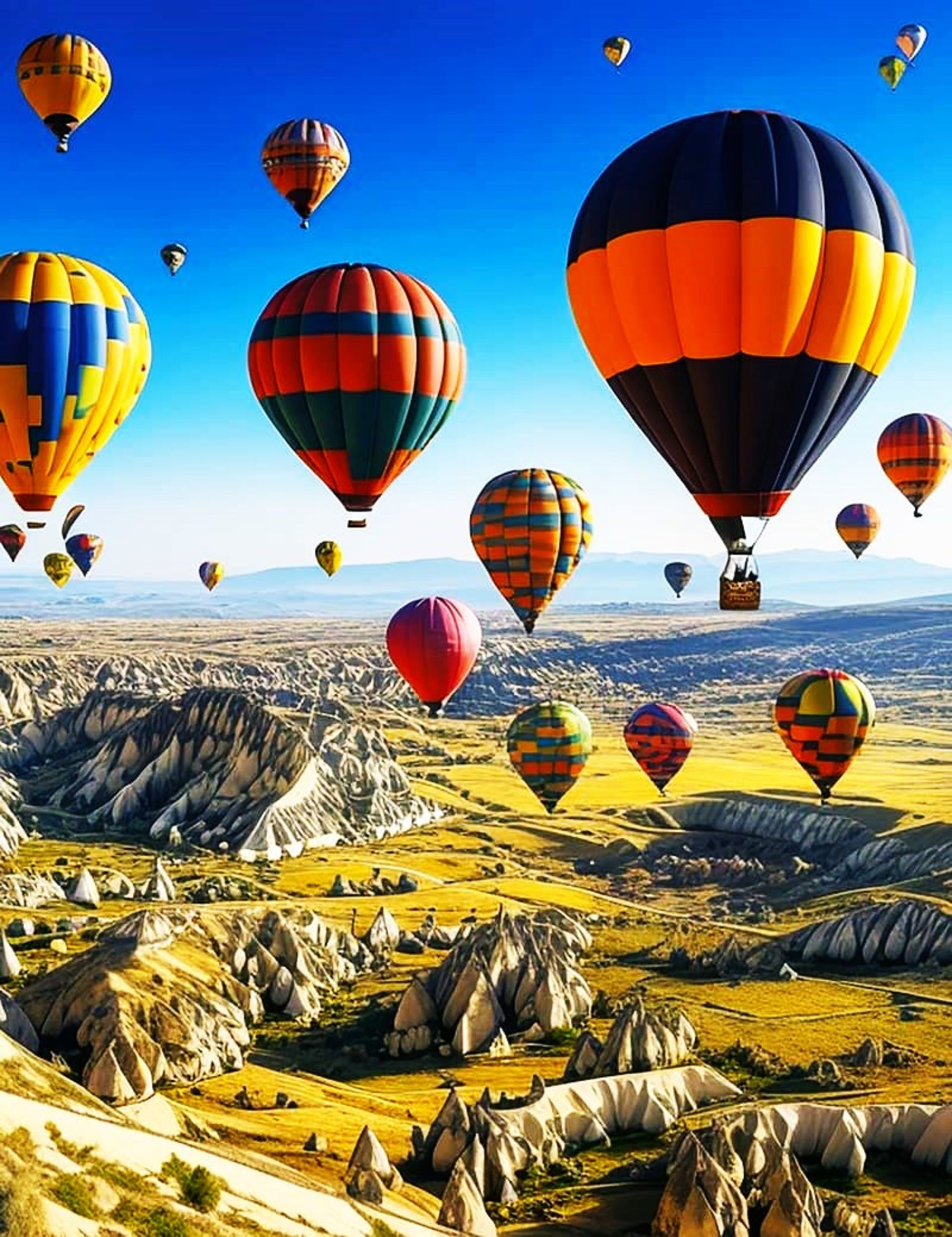 بالون سواری بر فراز صخره‌های باستانی در کاپادوکیا، منبع: pixabay.com
