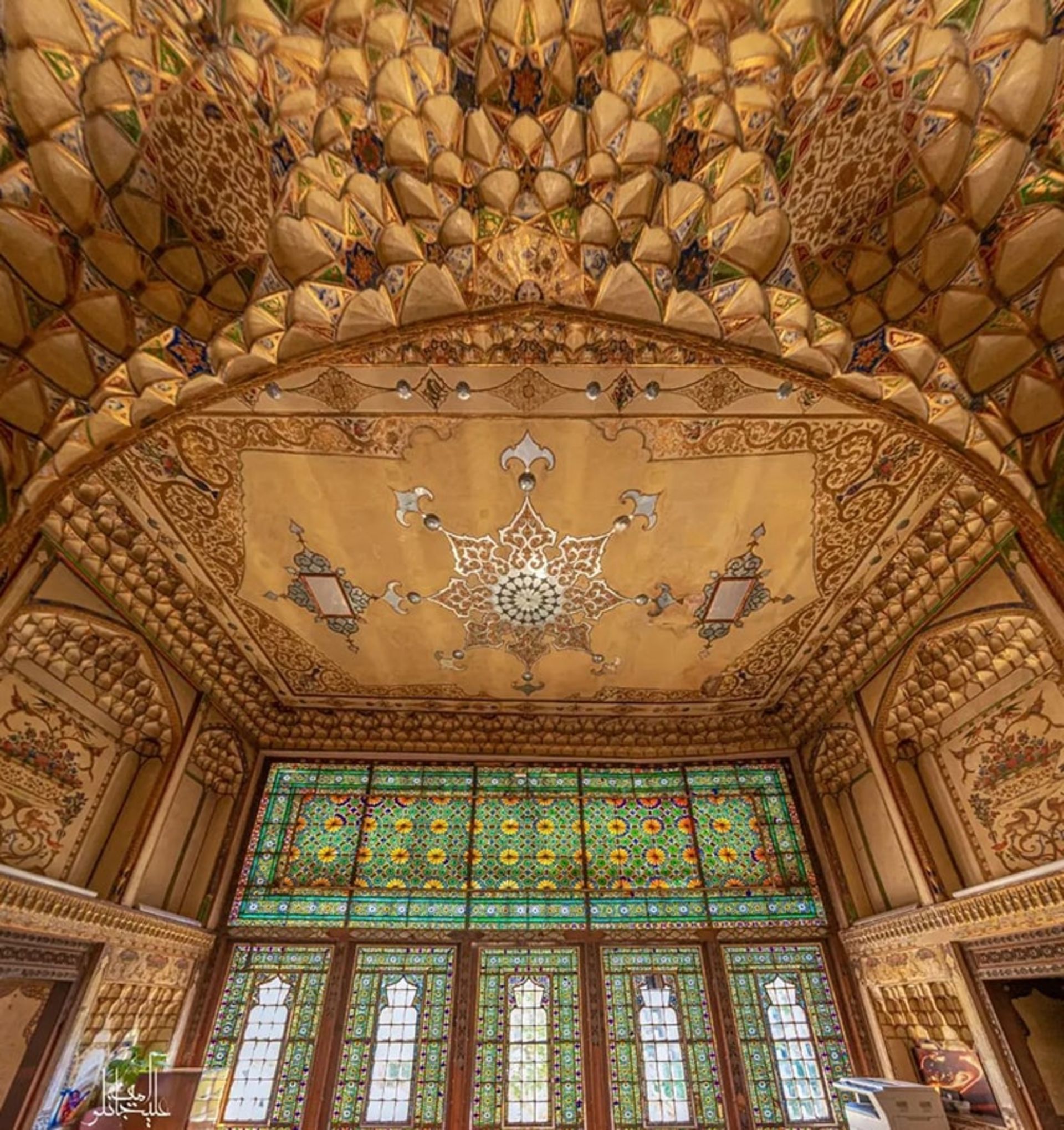 هنر تزیینات ایرانی در خانه حقیقی اصفهان، منبع عکس: اینستاگرام alijanlou.amin@، عکاس: امین علیجانلو