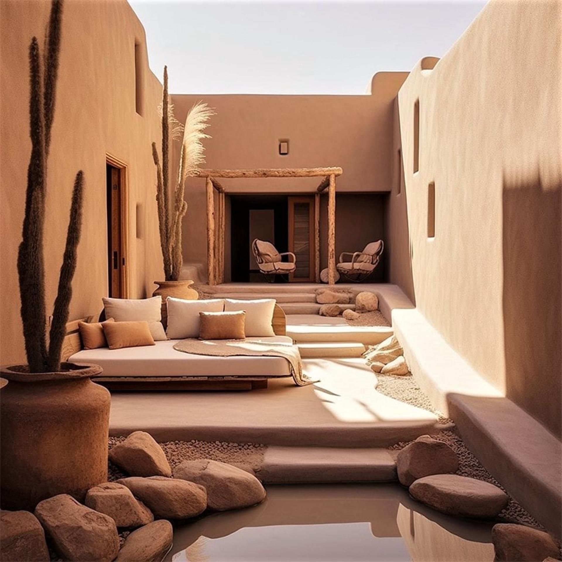 معماری سنتی در خانه ای خشتی در تربت جام