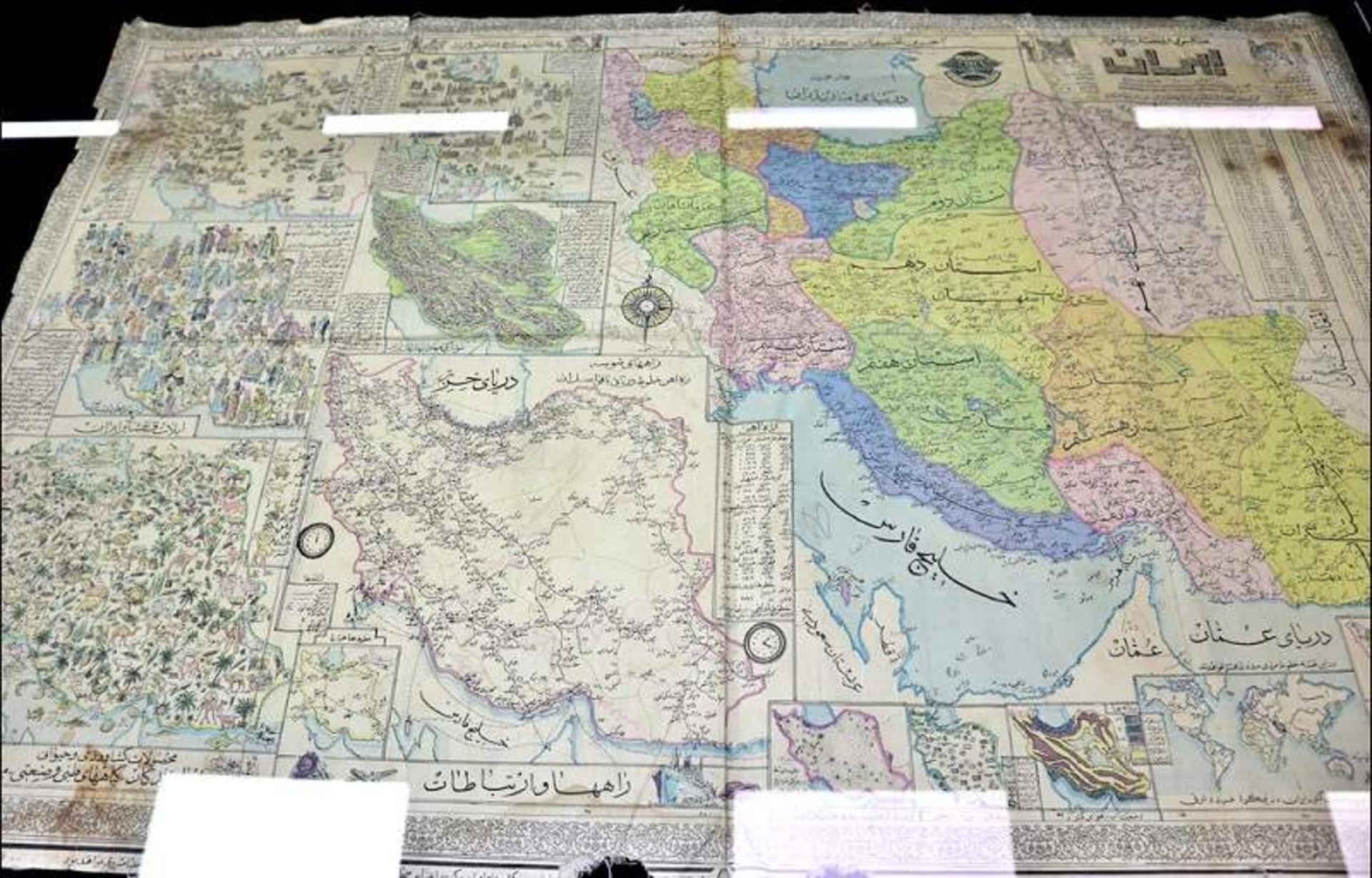 نقشه ایران؛ منبع عکس: Tehranimages.com؛ عکاس: احسان رفعتی دریان