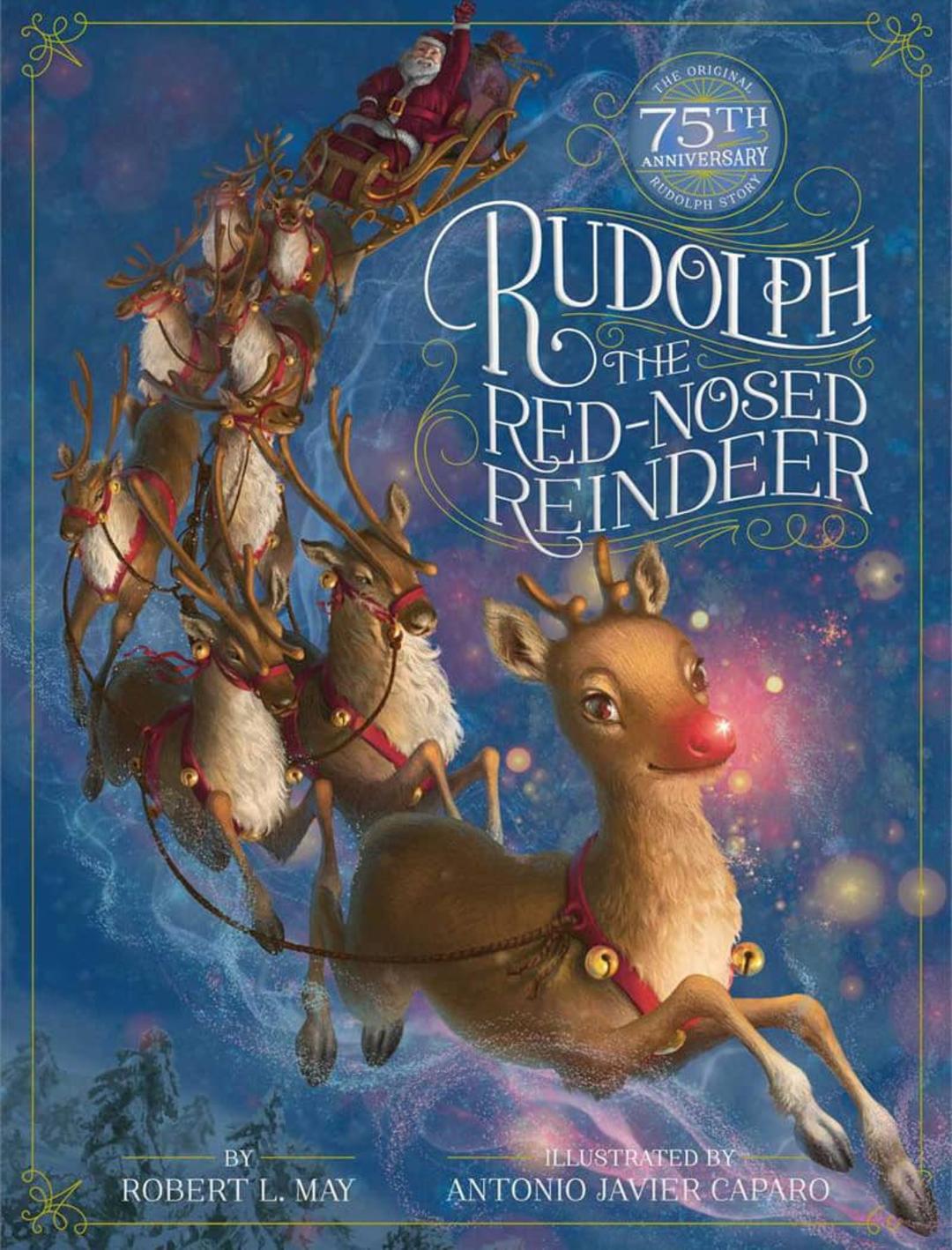 رودولف گوزن بینی قرمز؛ منبع عکس: Books of Wonder، عکاس: نامشخص