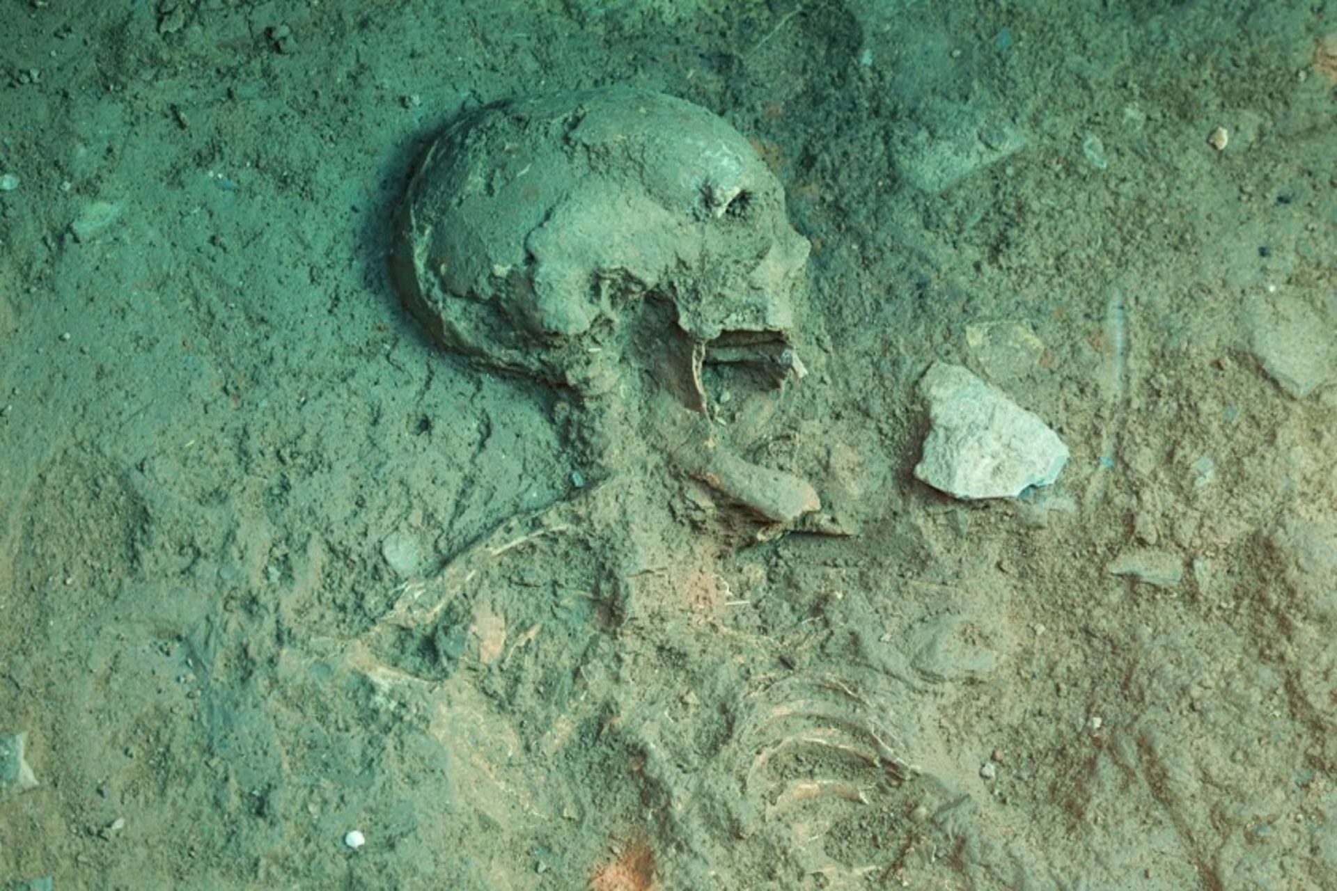 اسکلت بانوی اشکانی تپه اشرف