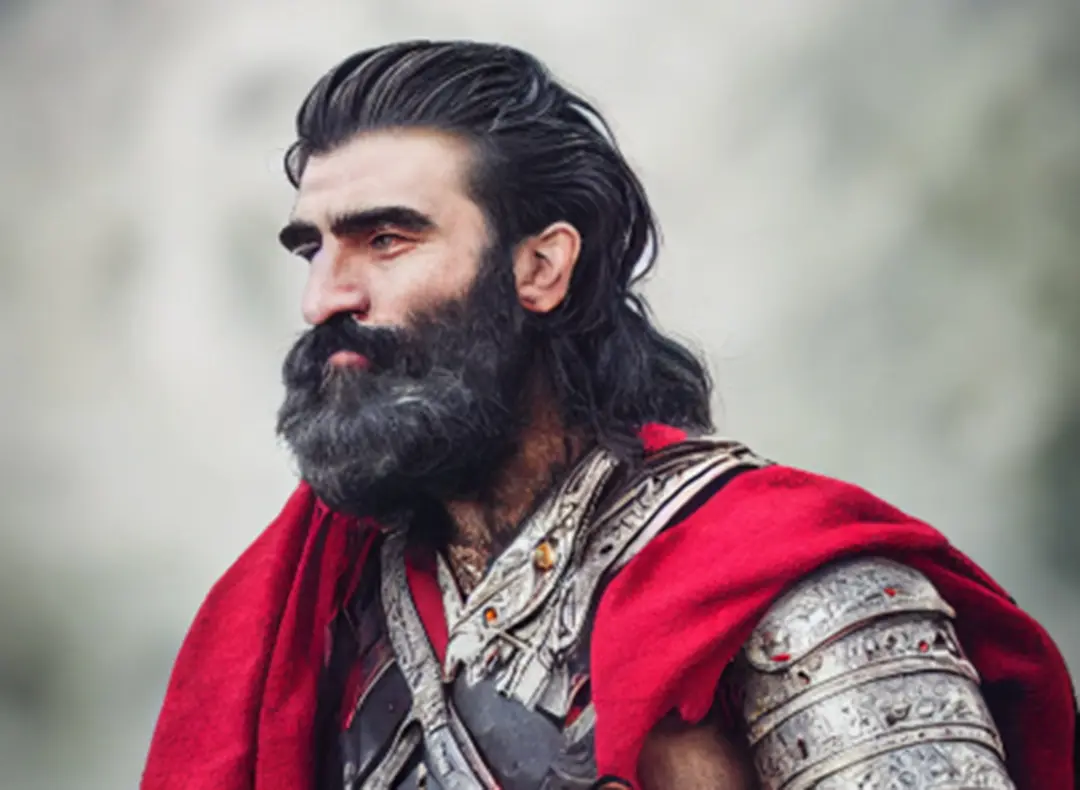 بابک خرمدین قهرمان ملی ایران؛ منبع عکس: reddit.com؛ عکاس: نامشخص