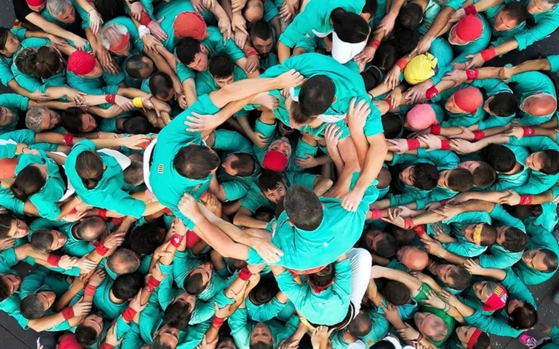 برج انسانی در مکزیک