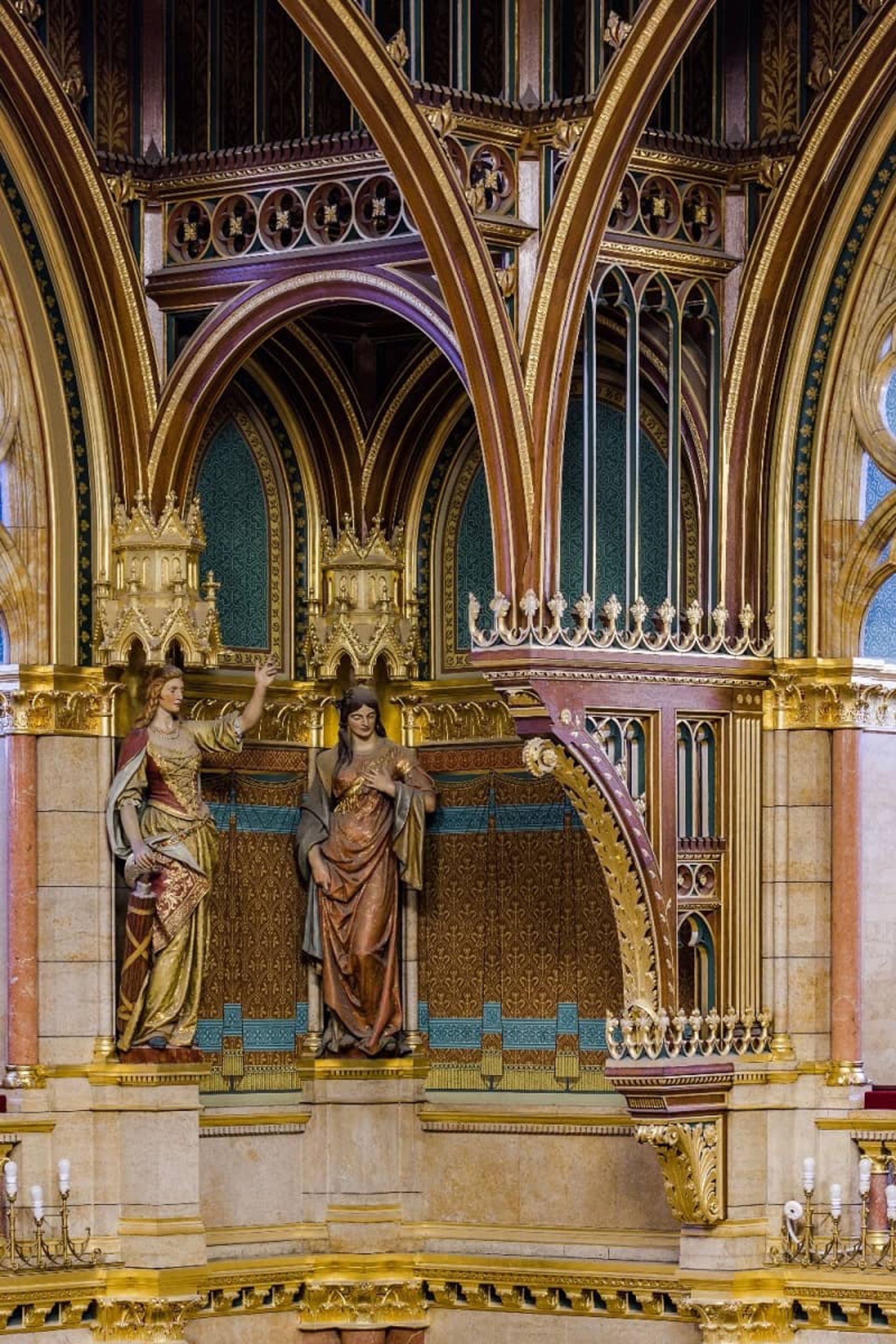 نقاشی و تزیینات پارلمان مجارستان، منبع: parlament.hu