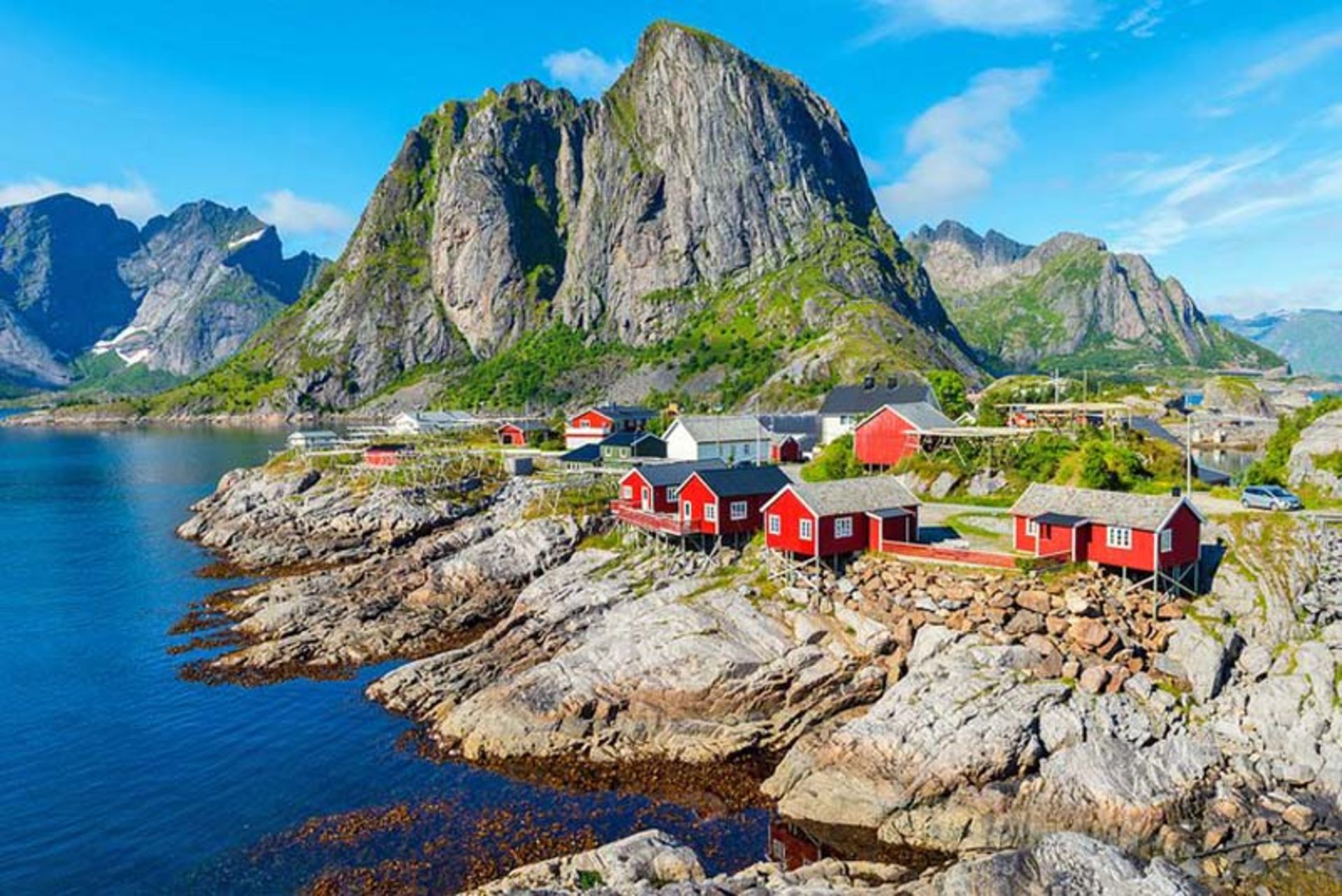 ساختمان‌های مجمع‌الجزایر لوفوتن (Lofoten) در نروژ