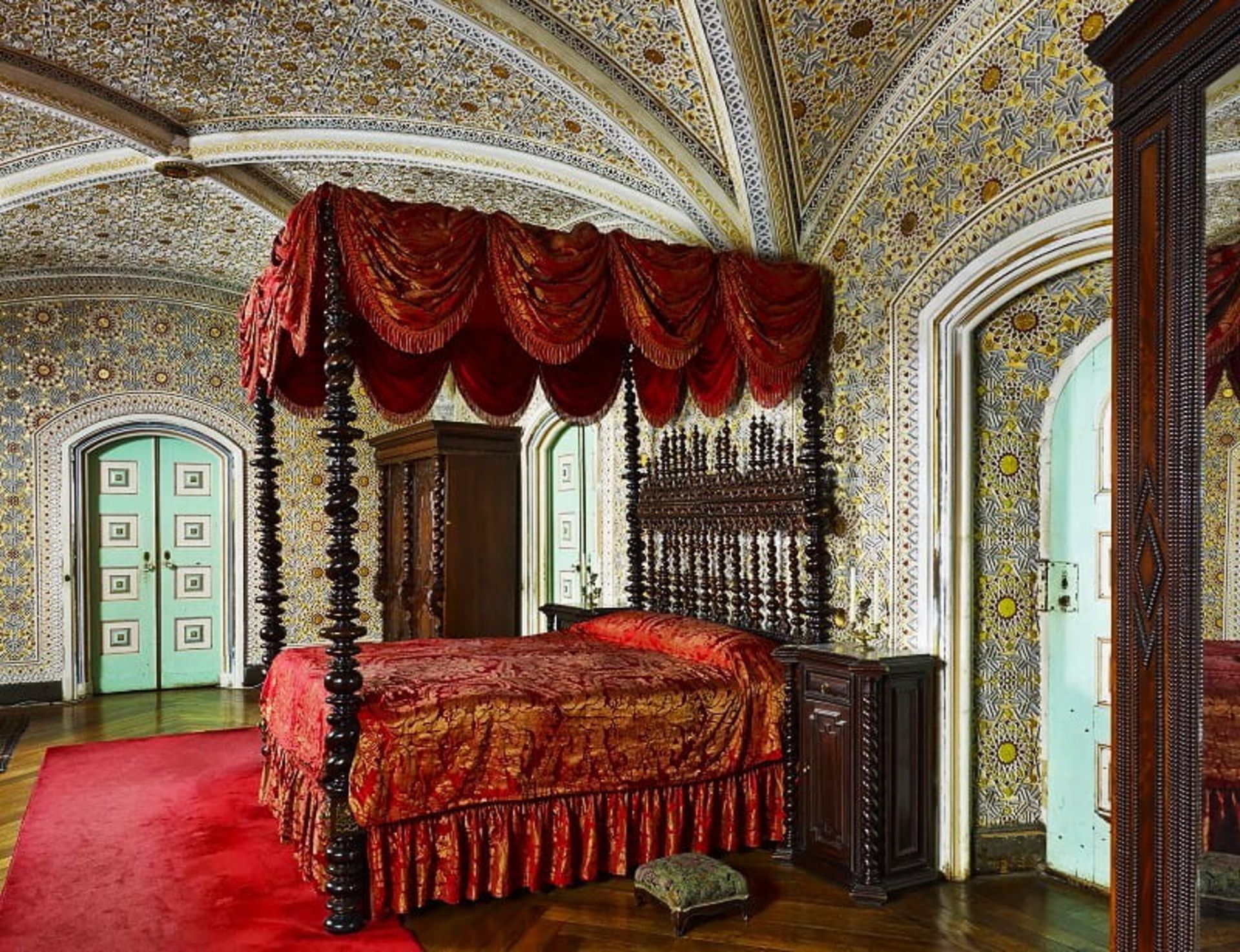 اتاق خواب فردیناند دوم، منبع: www.parquesdesintra.pt
