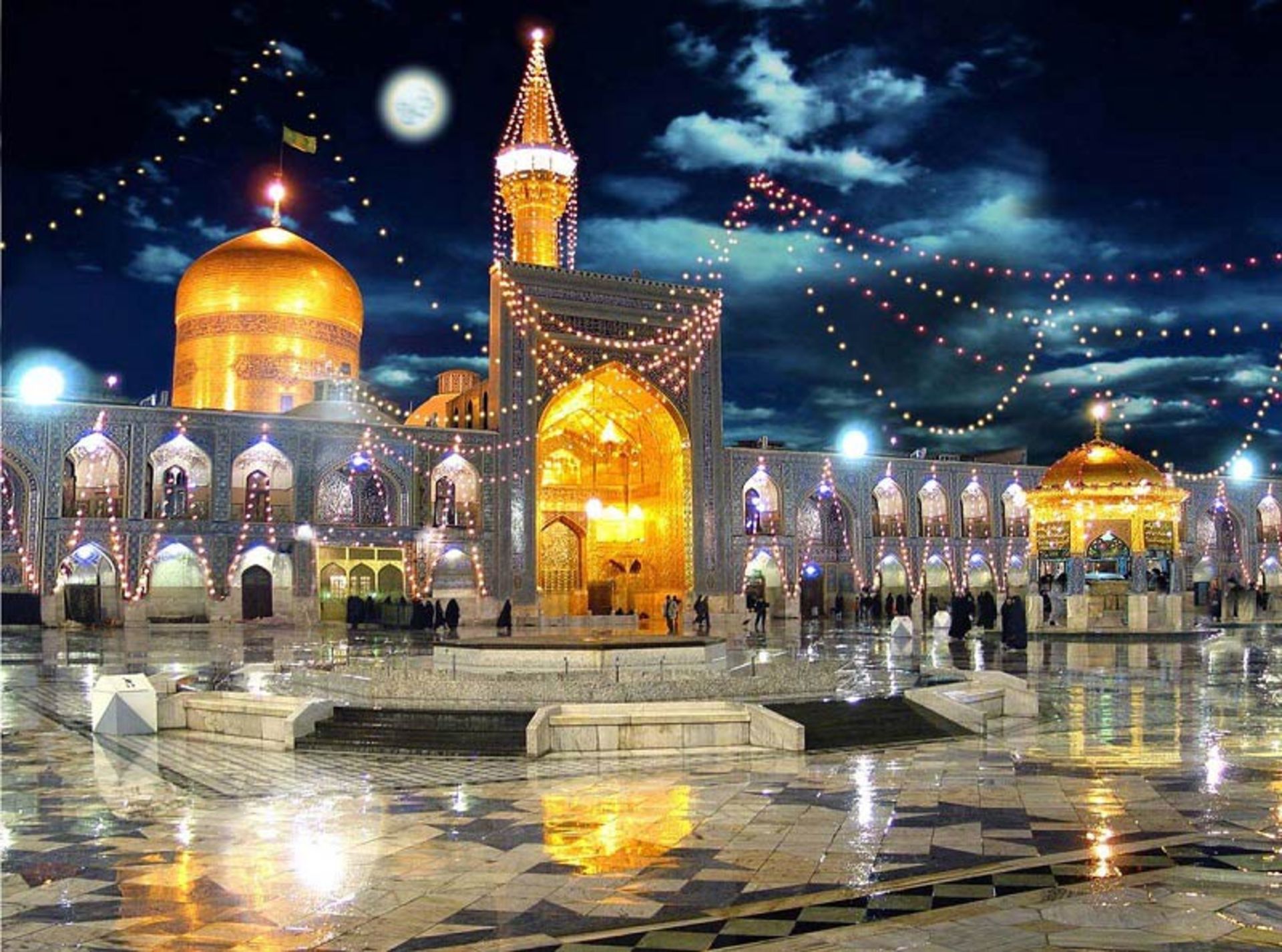 حرم مطهر امام رضا (ع)؛ منبع عکس: wikishia.net؛ عکاس: نامشخص