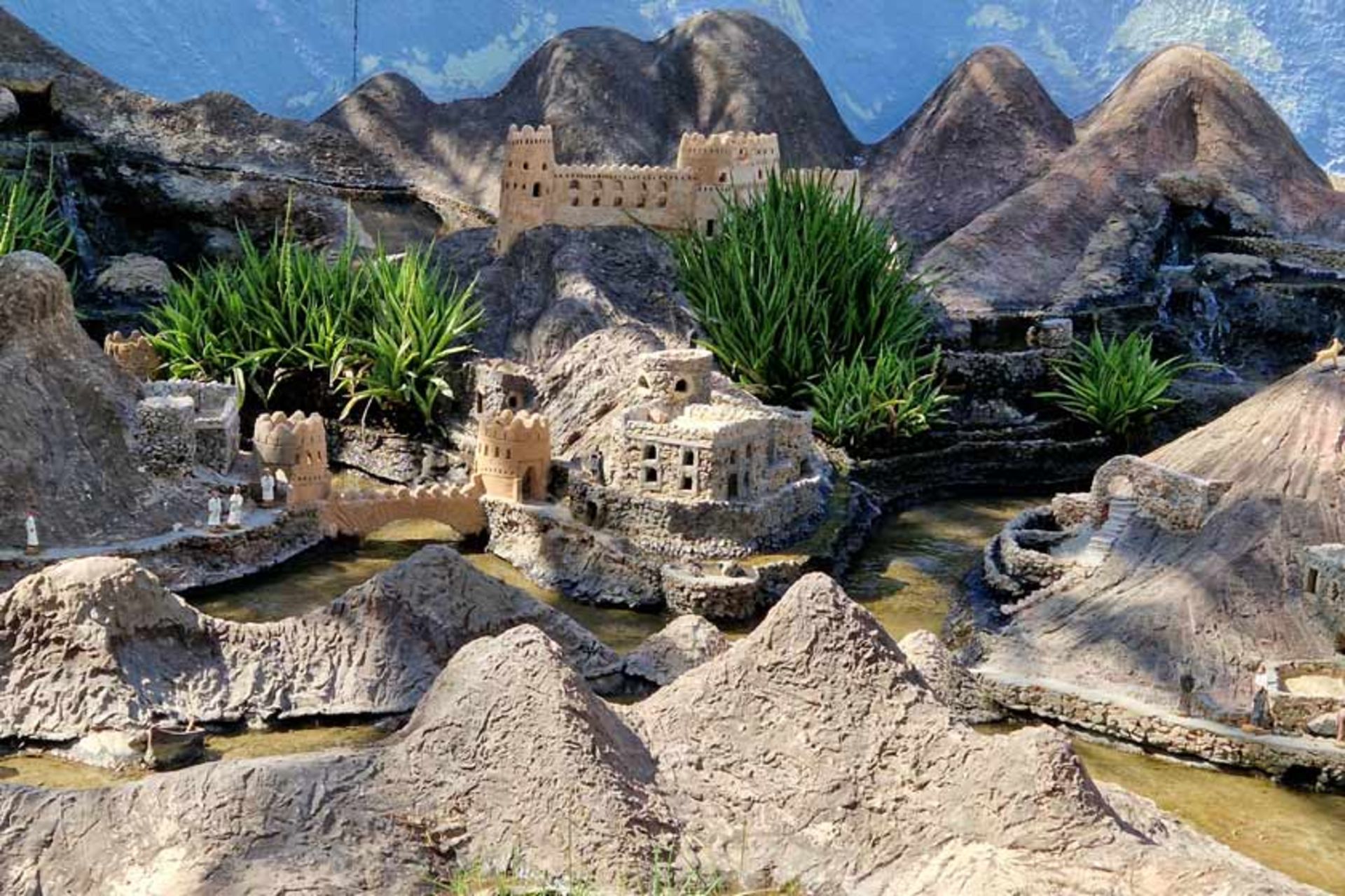 ماکت روستاهای عمان در بیت الزبیر