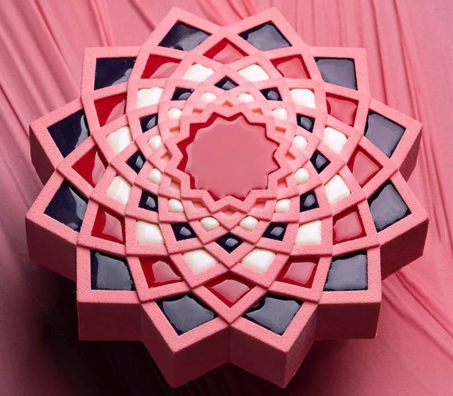 کیکی صورت رنگ به اشکال هندسی