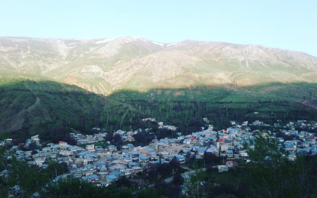 غروب خورشید در روستای لرد