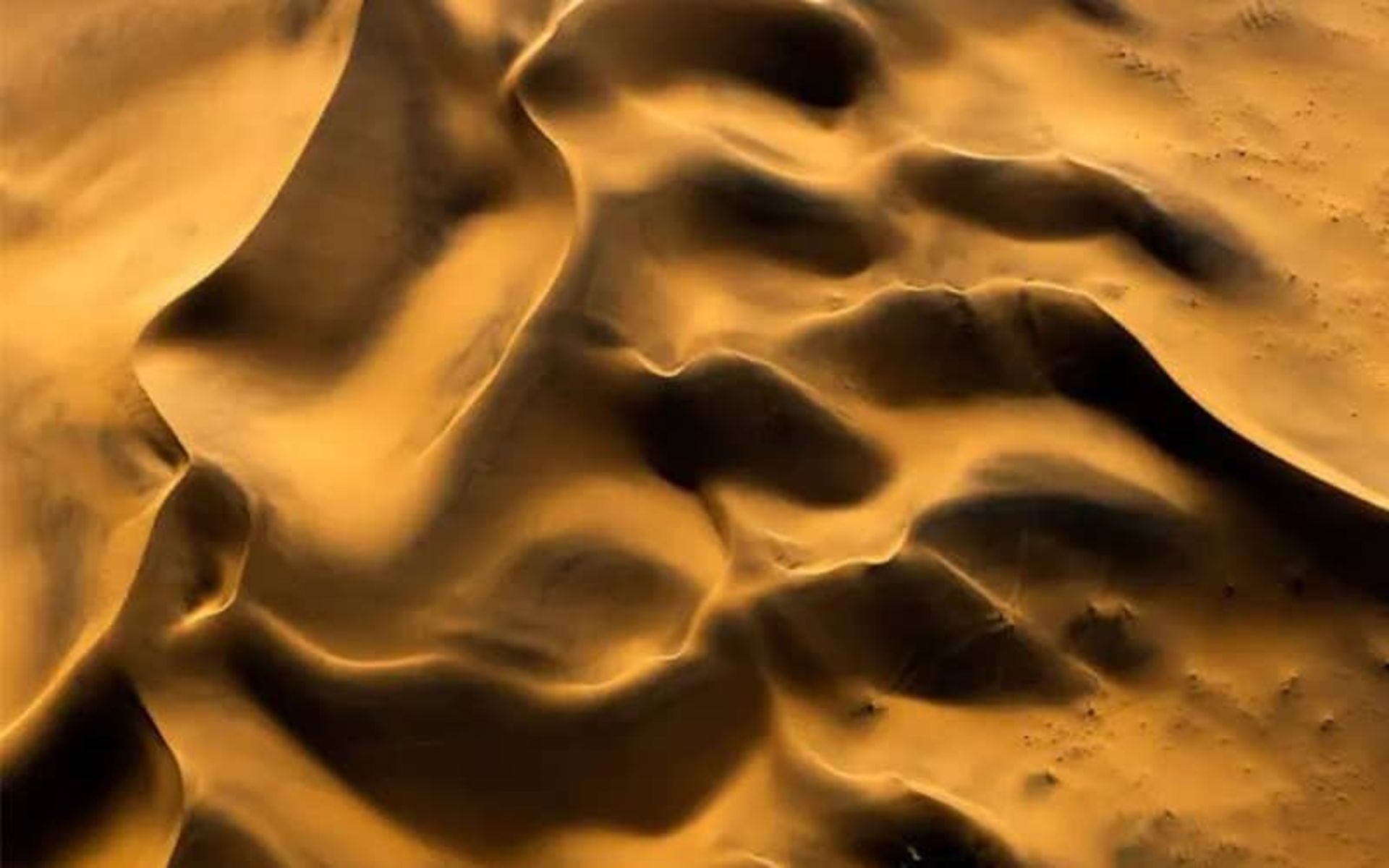 عکس هوایی از بیابان