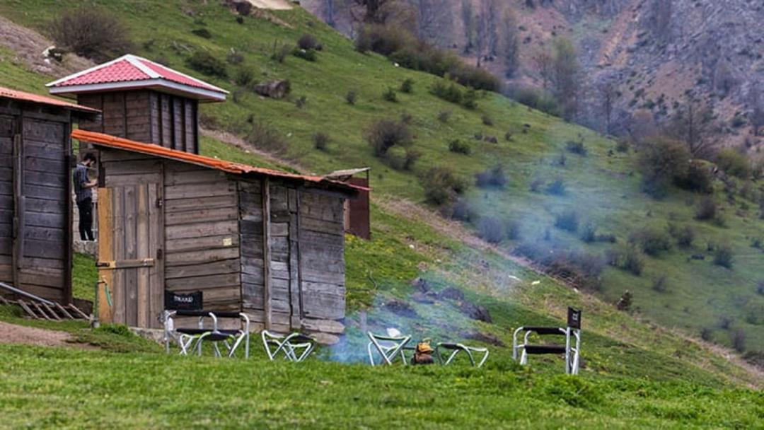 کلبه چوبی در ییلاقات ماسال