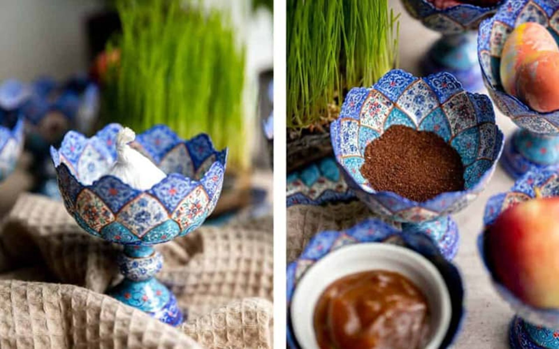 هفت سین در ظروف سنتی