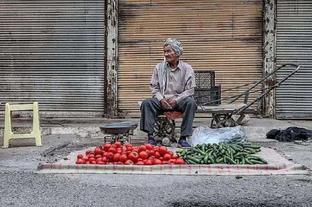 بساط میوه فروشی ابویوسف در لشکرآباد
