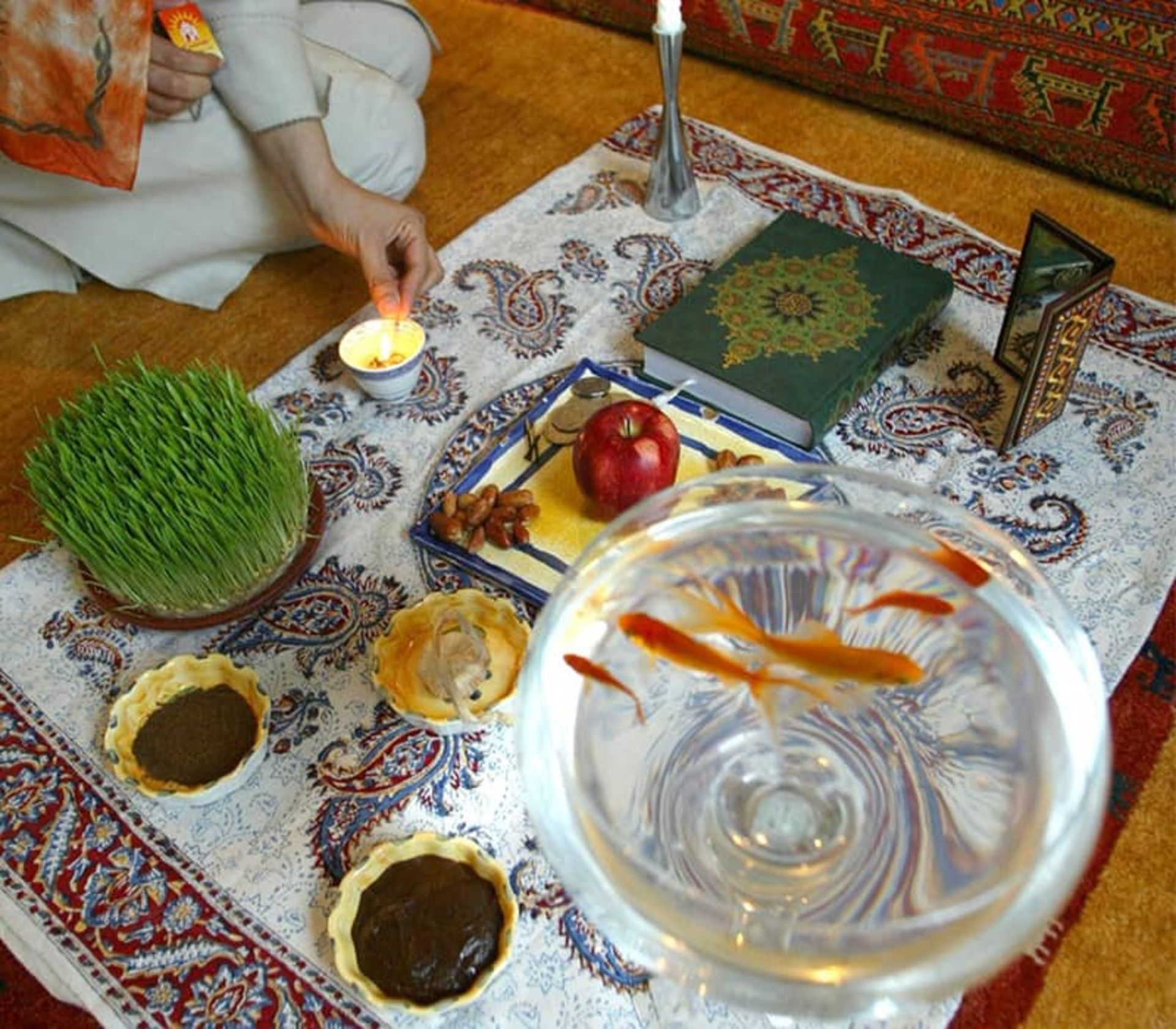 تنگ ماهی در سفره هفت سین