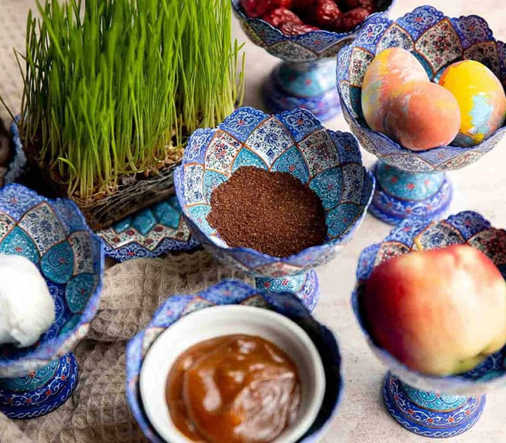 سفره هفت سین با وسایل سنتی