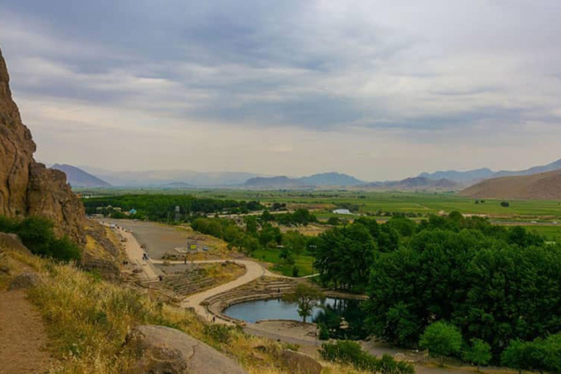 مجموعه بیستون از نمای بالا