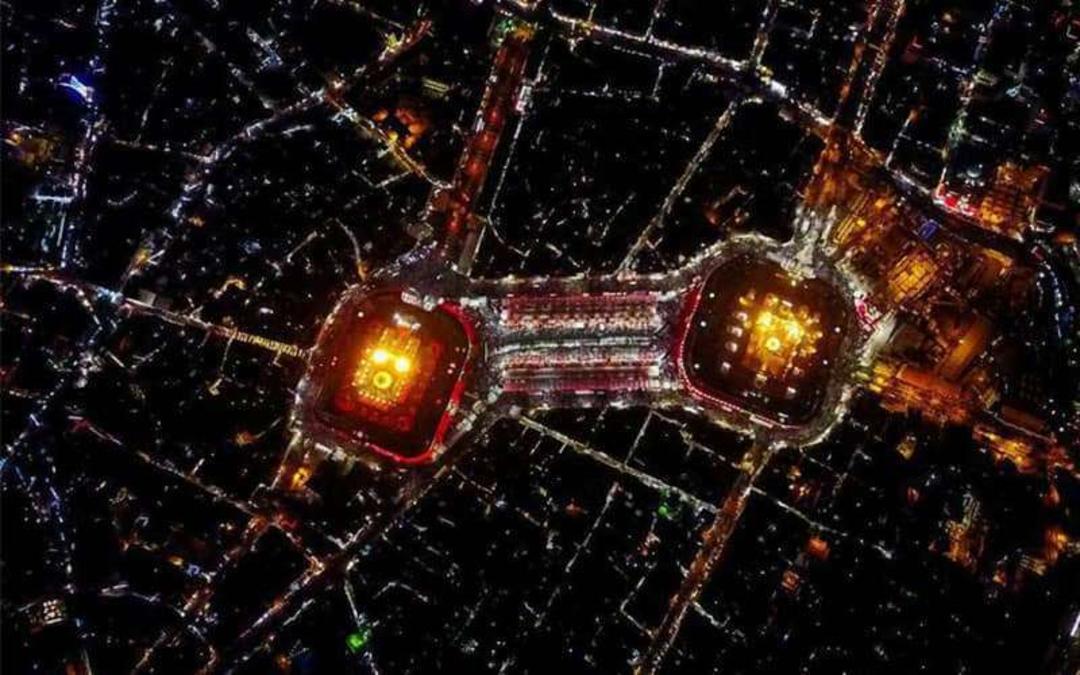 عکس هوایی بین الحرمین در کشور عراق